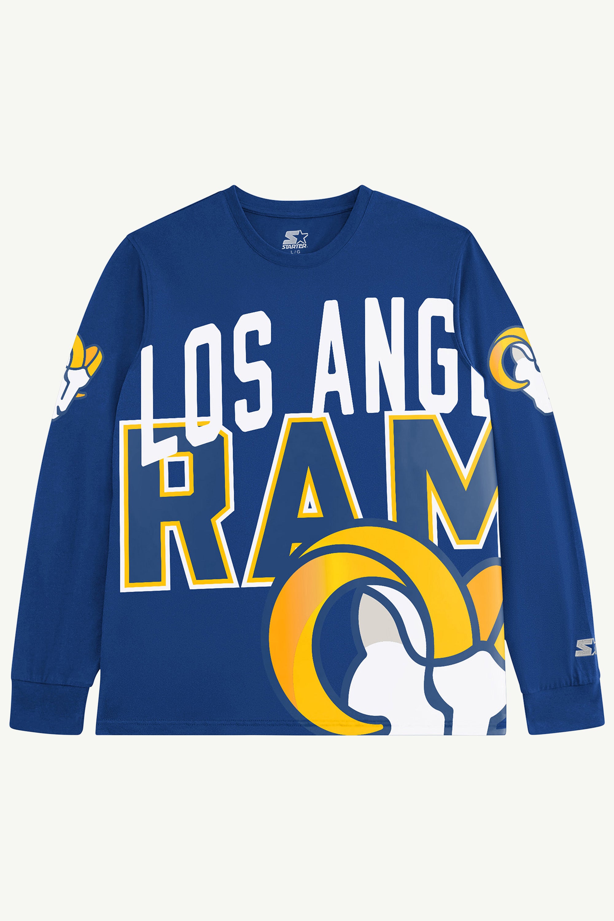 LOS ANGELES RAMS CLUTCH HIT LONG SLEEVE GRAPHIC TEE View 1