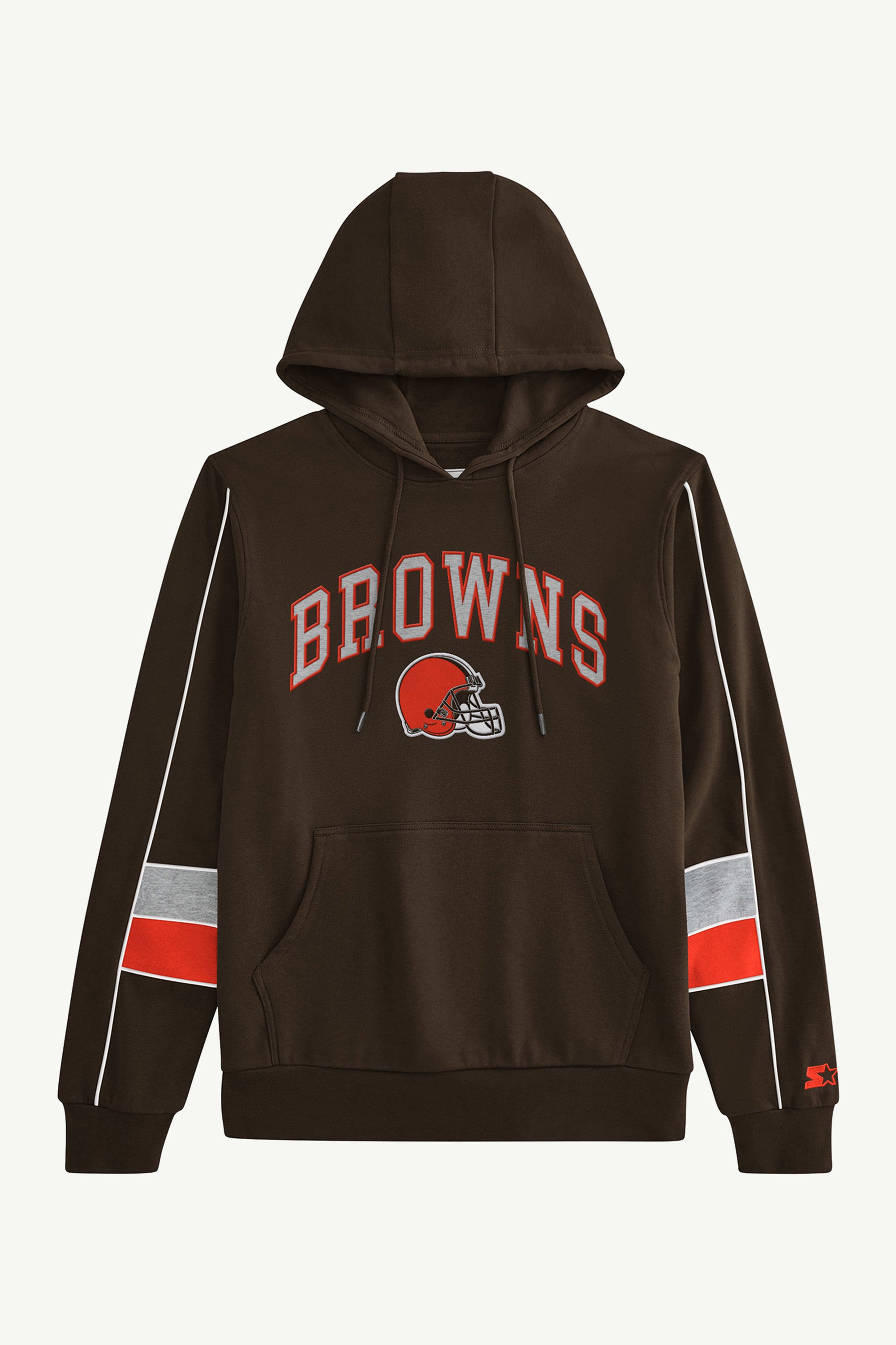 CLEVELAND BROWNS CAPTAIN PULLOVER HOODIE View 1 | Cleveland Browns