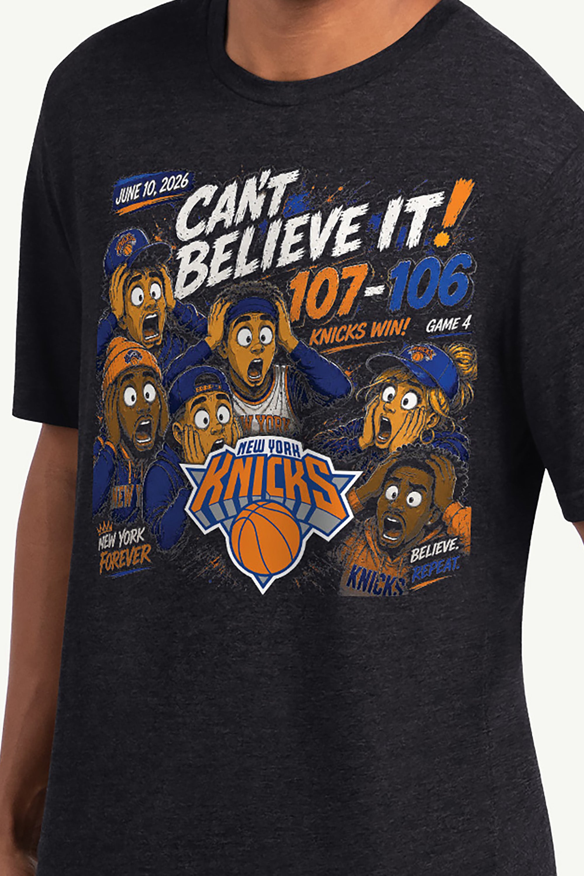 MENS NEW YORK KNICKS GAME 4 T SHIRT View 2