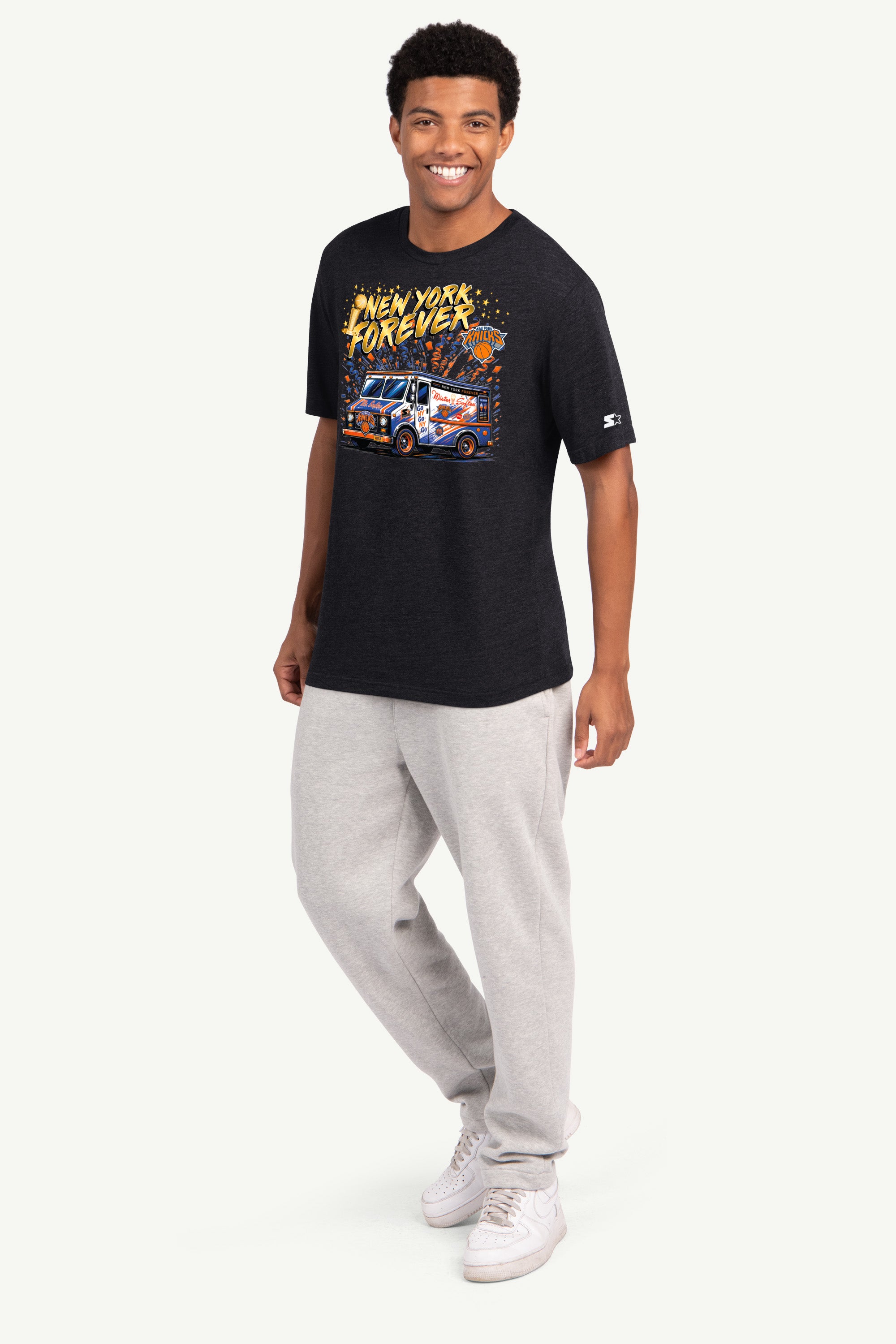 MENS NEW YORK KNICKS X MISTER SOFTEE TRUCK T SHIRT View 4