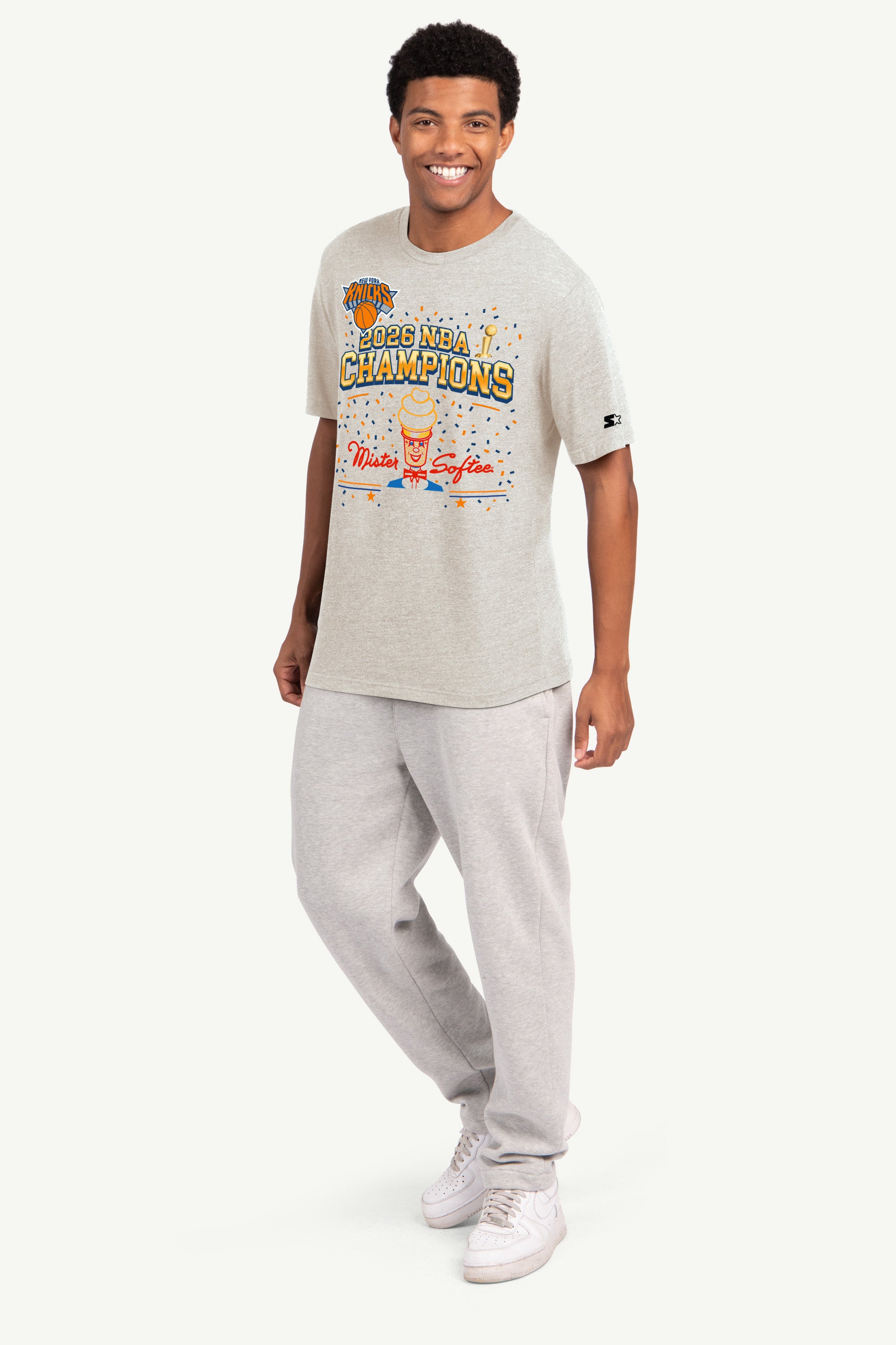 MENS NEW YORK KNICKS X MISTER SOFTEE CHAMPIONS T SHIRT View 4 | NBA