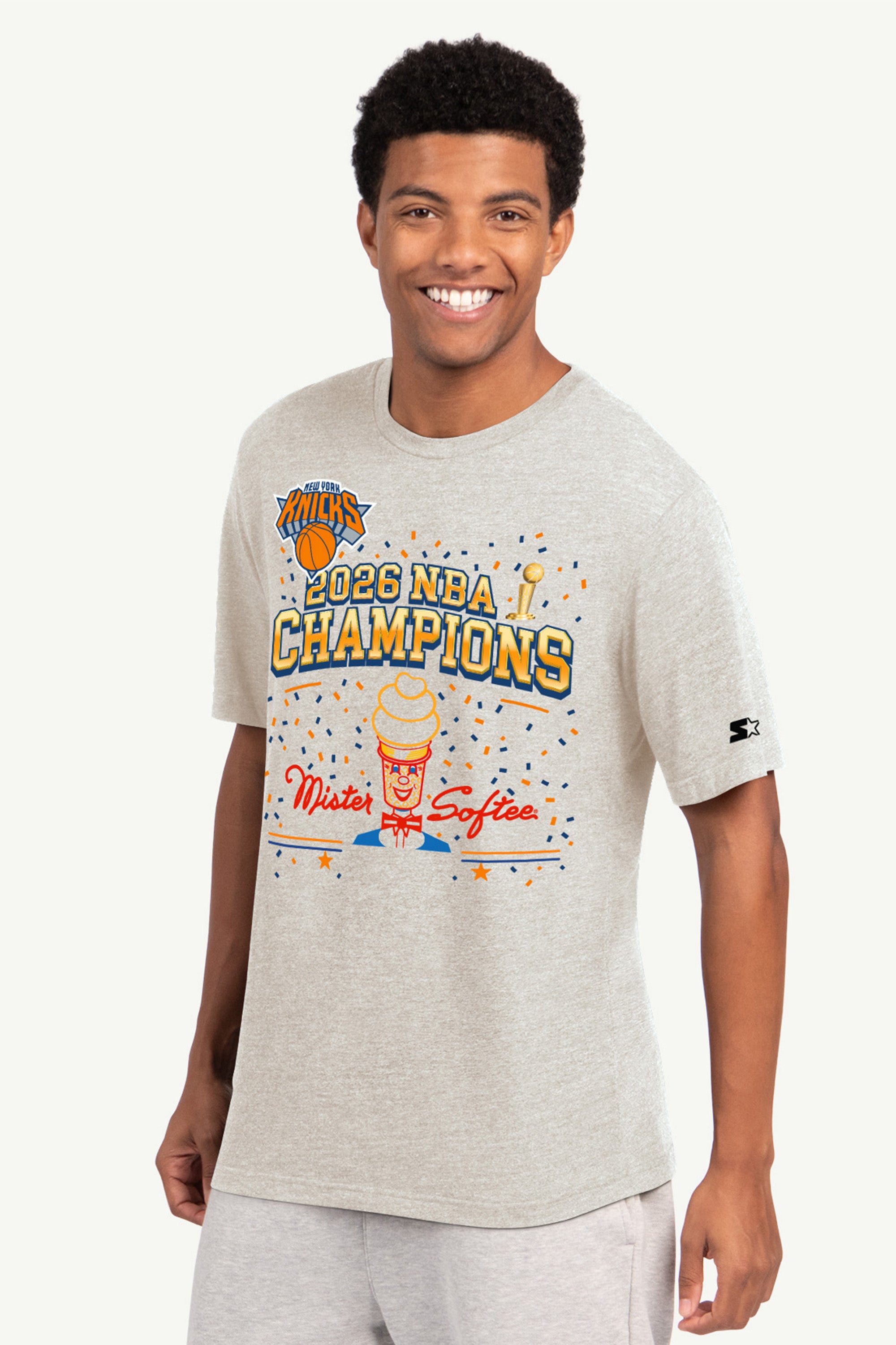 MENS NEW YORK KNICKS X MISTER SOFTEE CHAMPIONS T SHIRT View 1 | NBA
