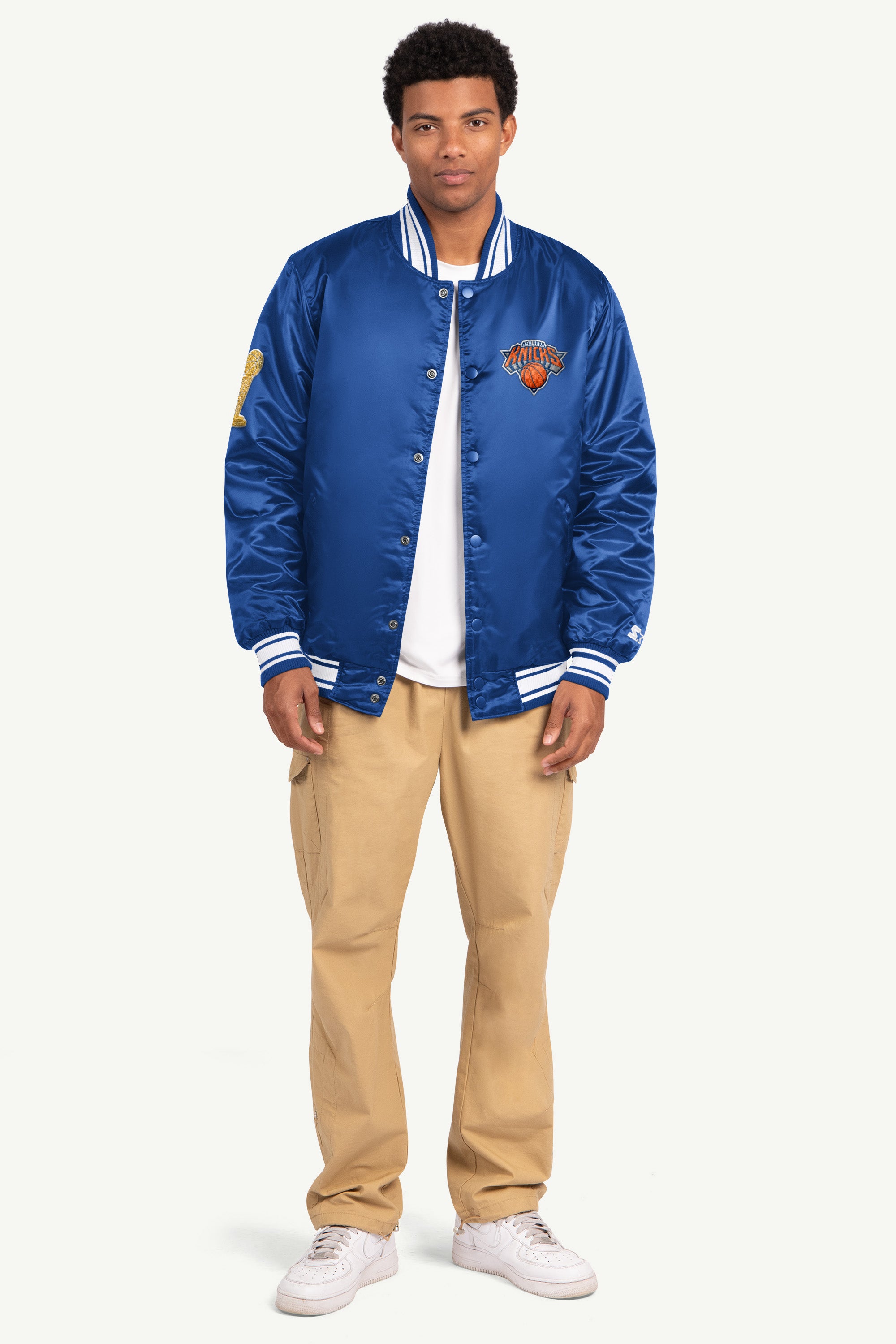 Mens New York Knicks Nba Champions Embroidered Jacket | NBA | Starter