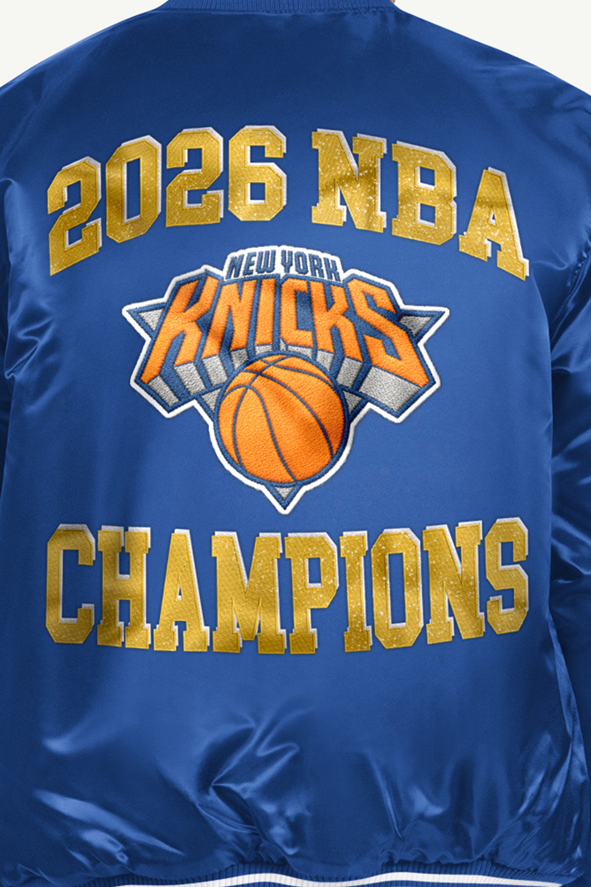 MENS NEW YORK KNICKS NBA CHAMPIONS EMBROIDERED JACKET View 6