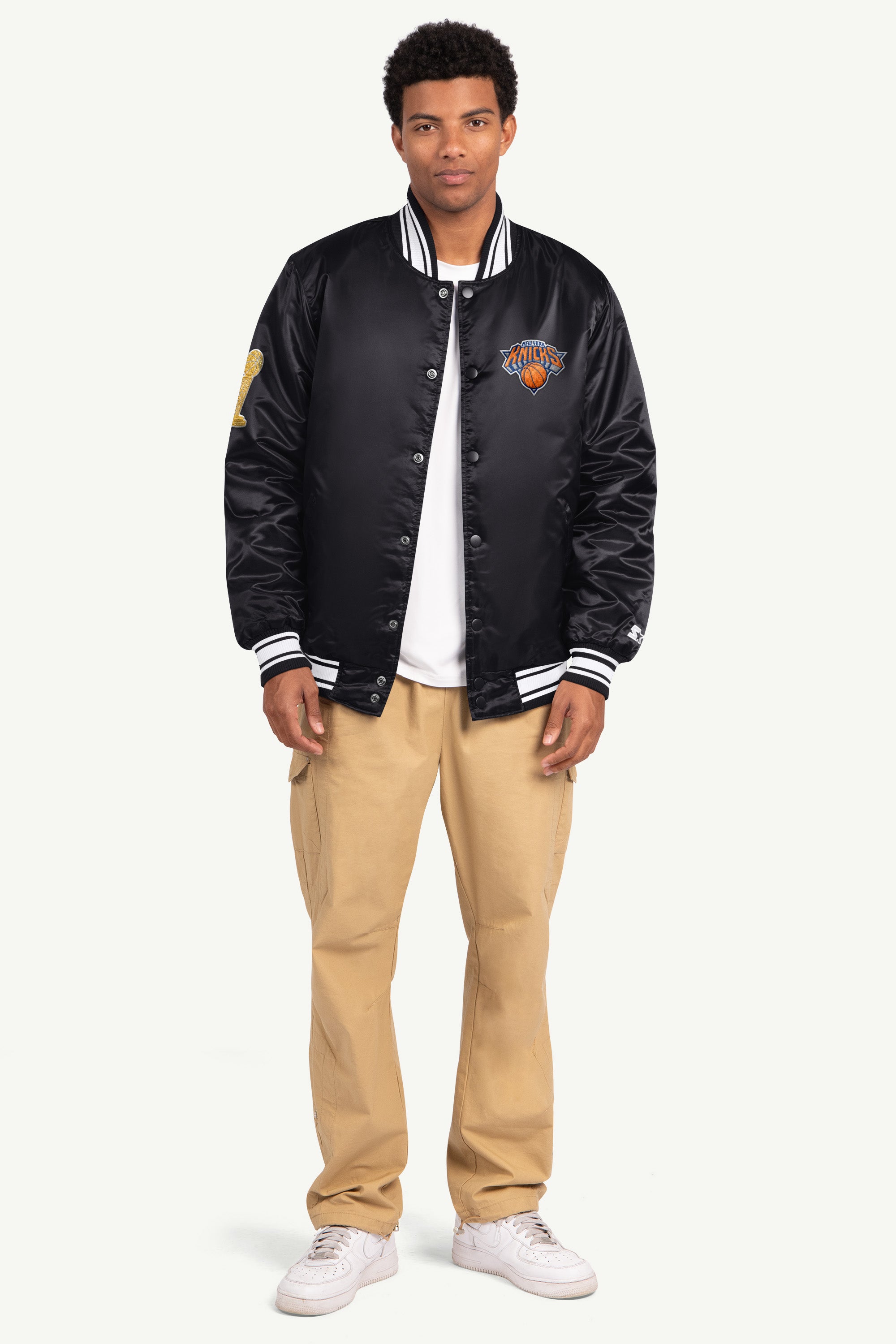 MENS NEW YORK KNICKS NBA CHAMPIONS EMBROIDERED JACKET View 7