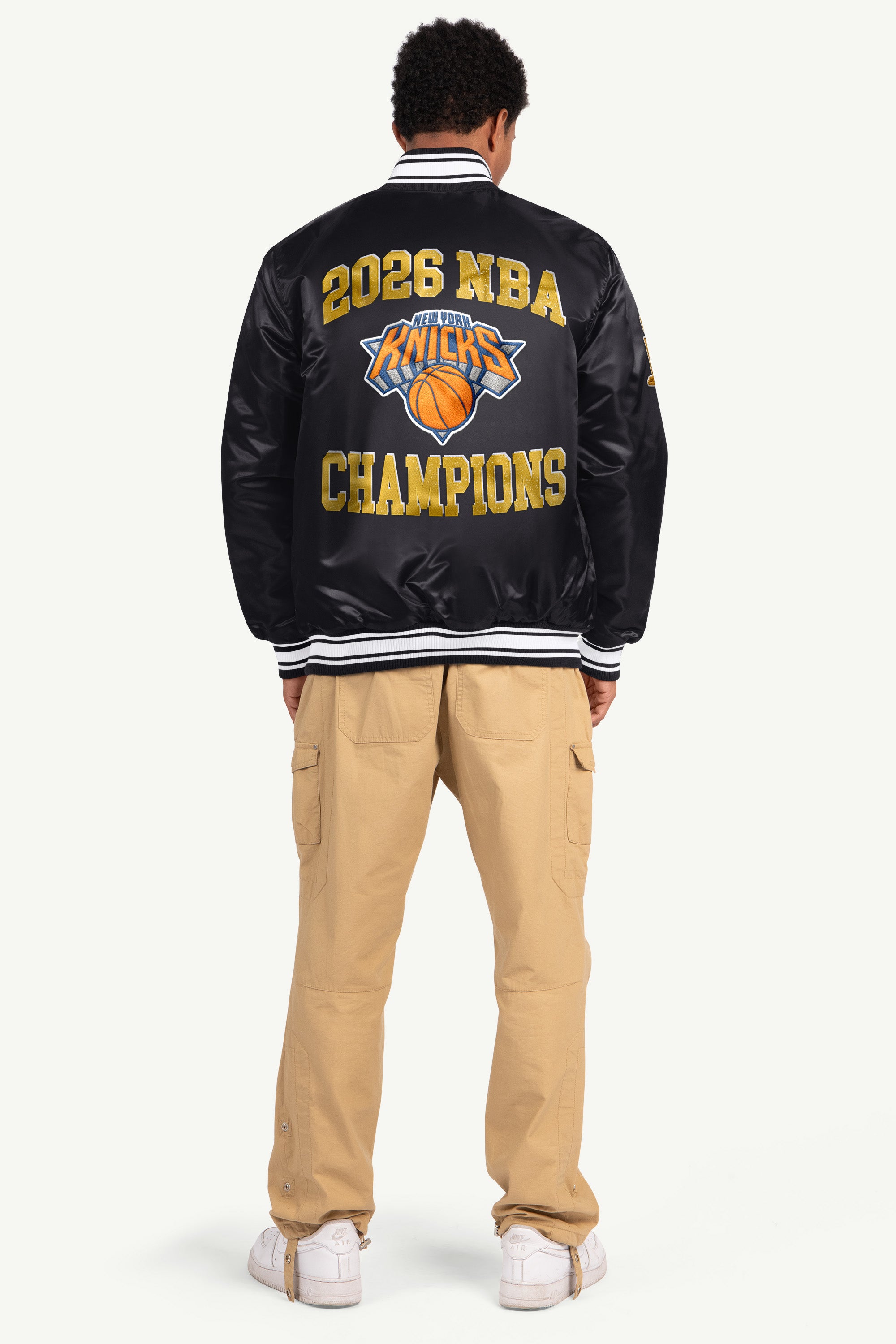 MENS NEW YORK KNICKS NBA CHAMPIONS EMBROIDERED JACKET View 3