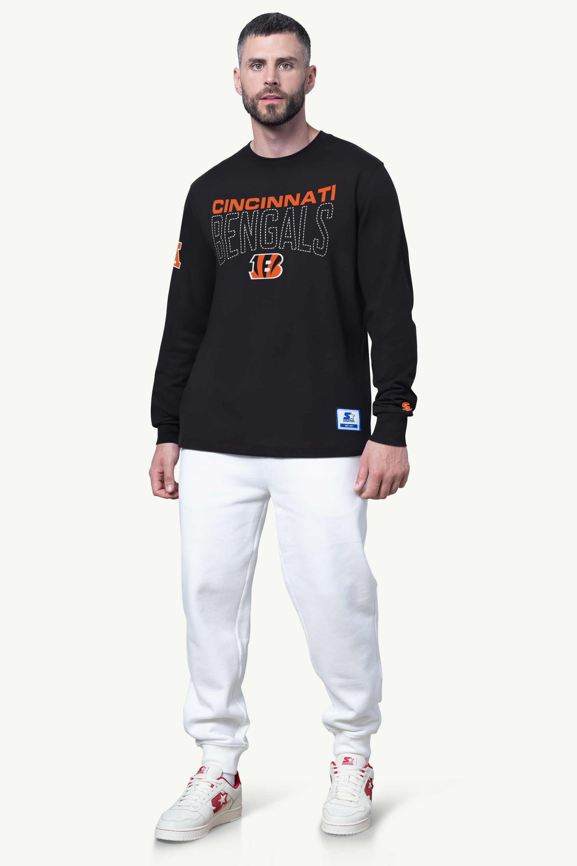 MENS CINCINNATI BENGALS LONG SLEEVE T SHIRT View 3 | Men's Tops