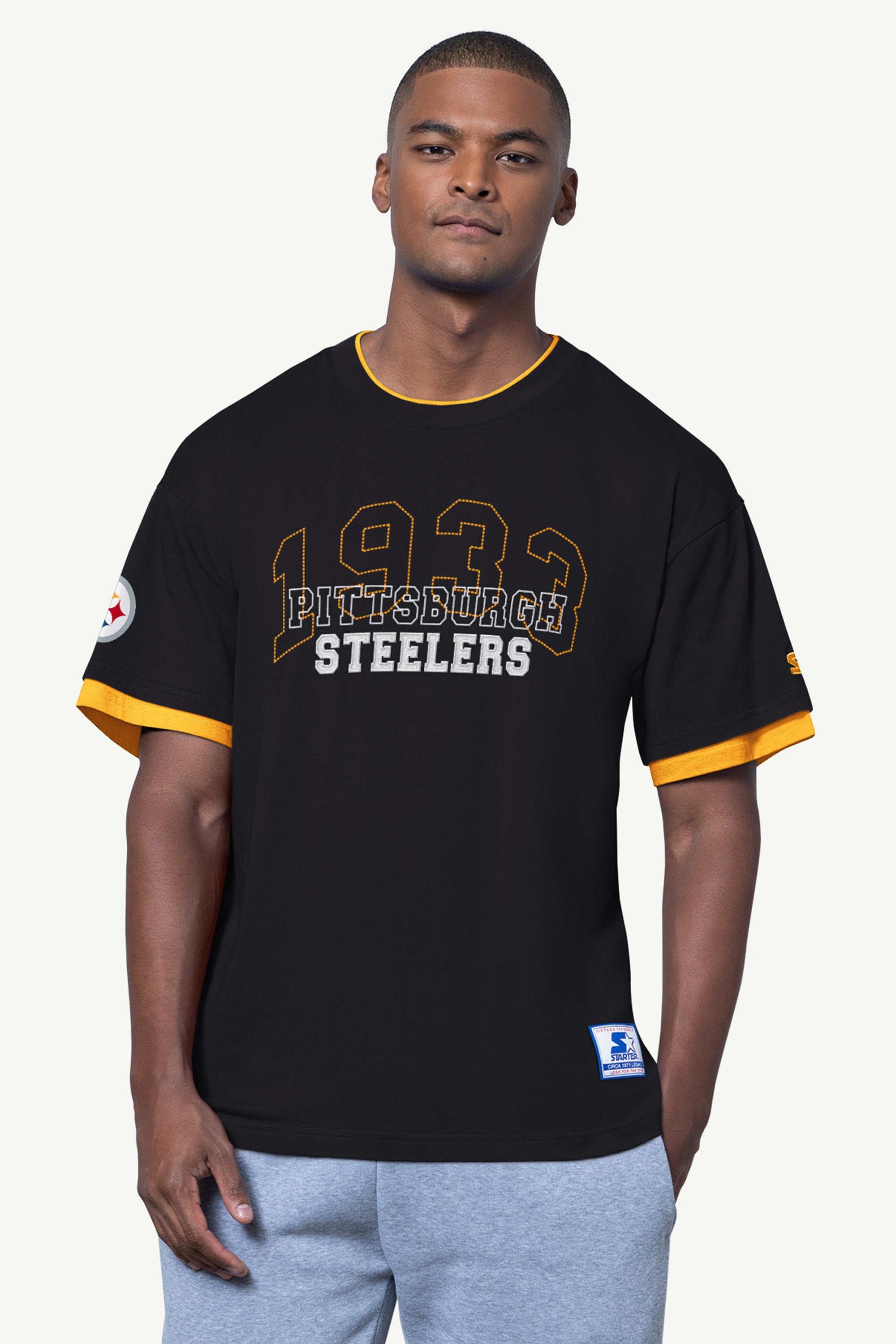 MENS PITTSBURGH STEELERS SHORT SLEEVE T SHIRT View 1 | Pittsburgh Steelers
