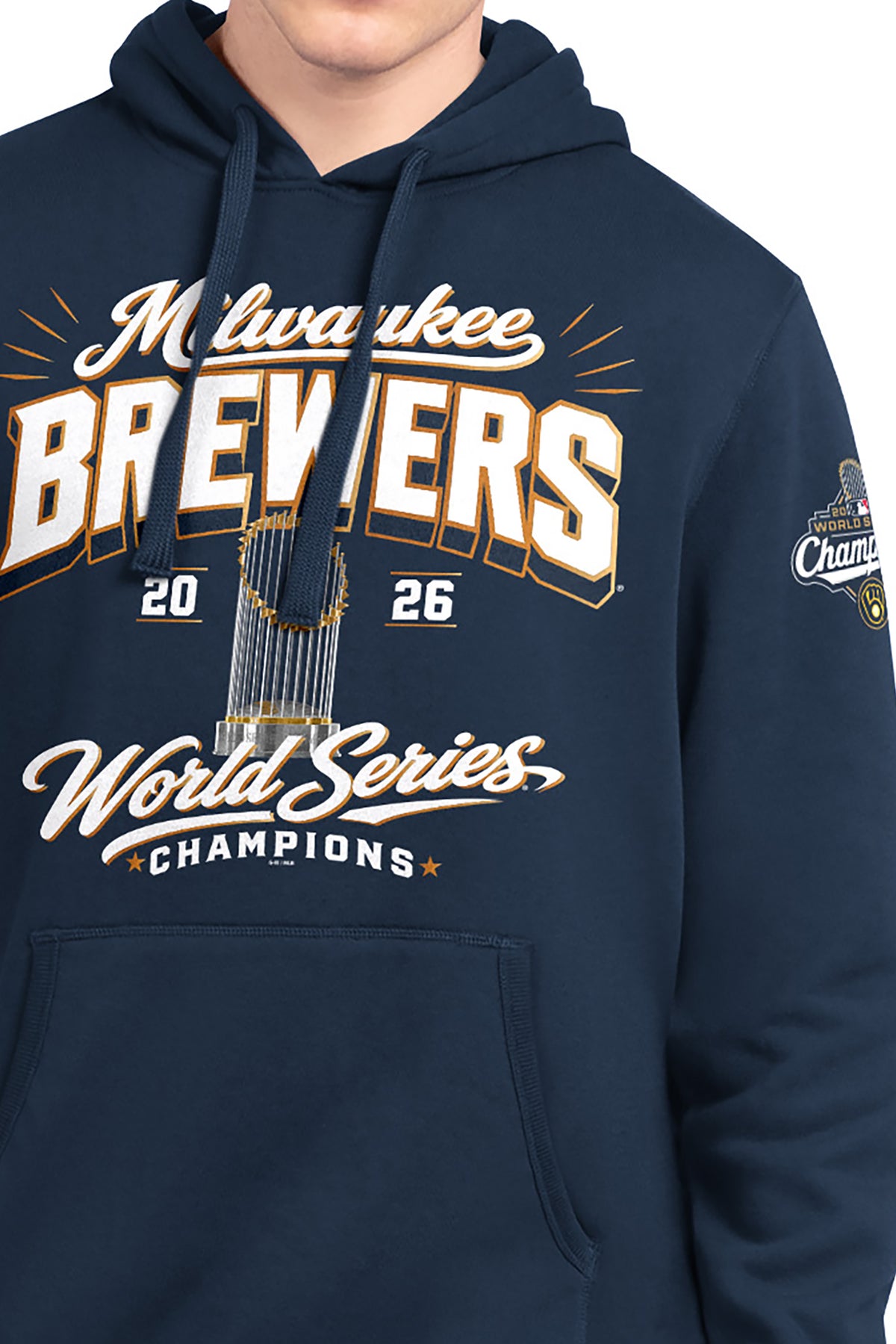 MENS MILWAUKEE BREWERS WS 2026 CHAMPIONS HOODIE View 6