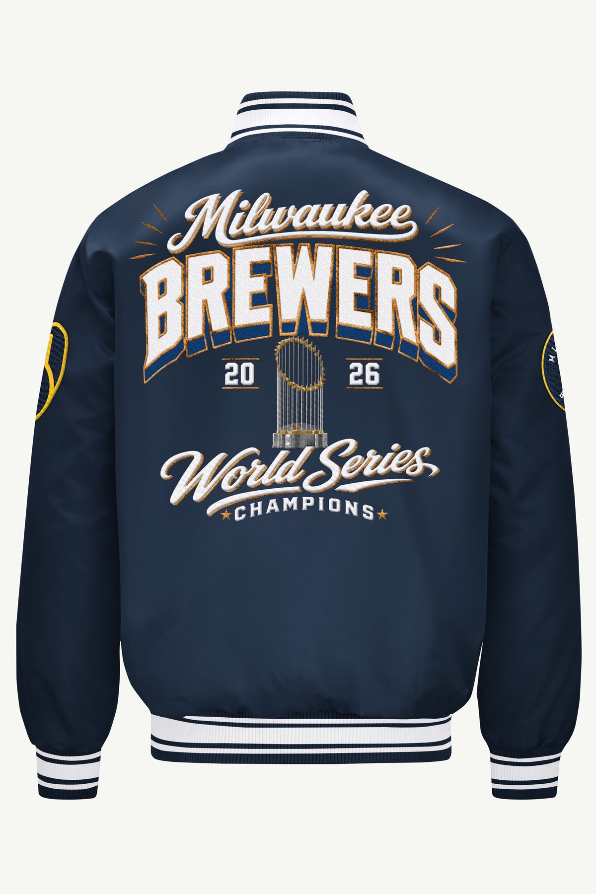 MENS MILWAUKEE BREWERS EMBROIDERED WS 2026 CHAMPIONS JACKET View 2 | MLB