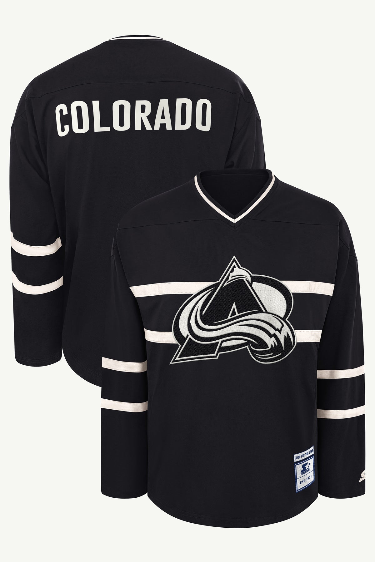 MENS COLORADO AVALANCHE LINE UP LONG SLEEVE View 1