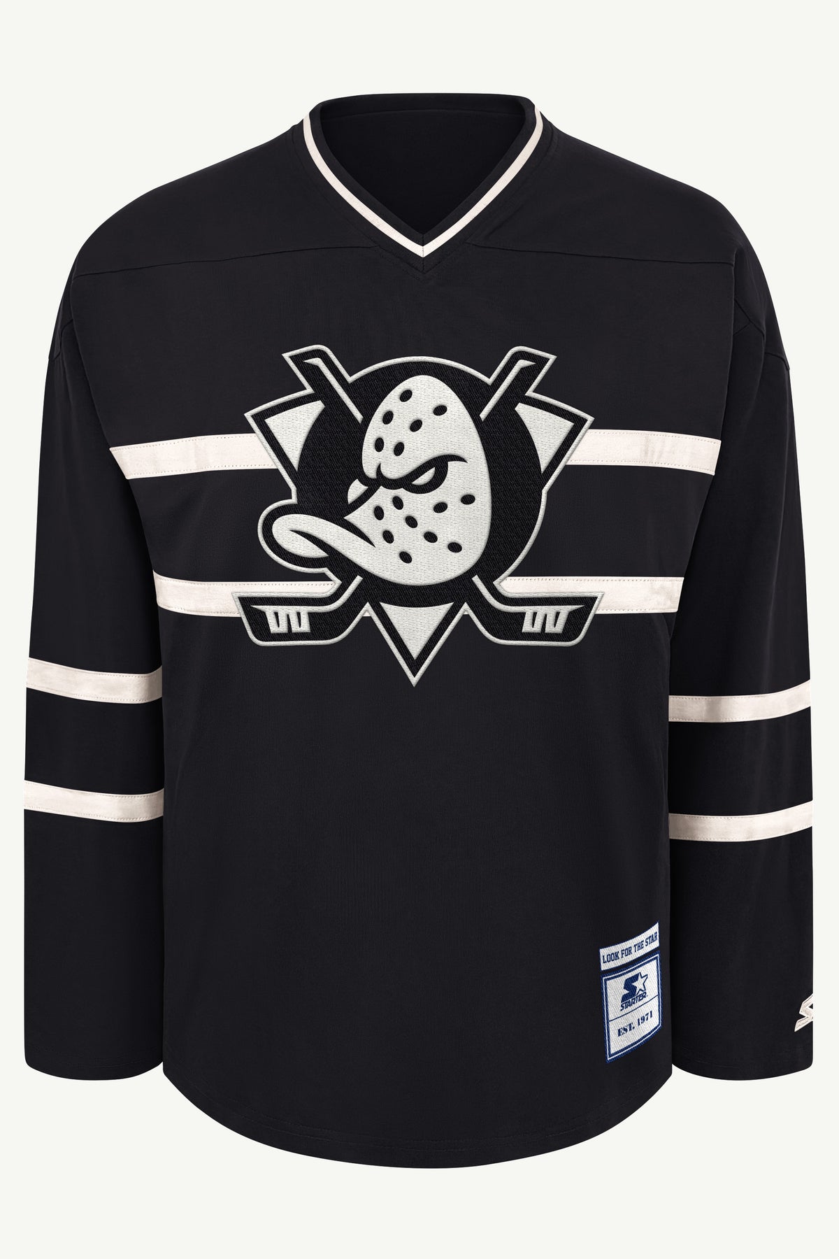 MENS ANAHEIM DUCKS LINE UP LONG SLEEVE View 2