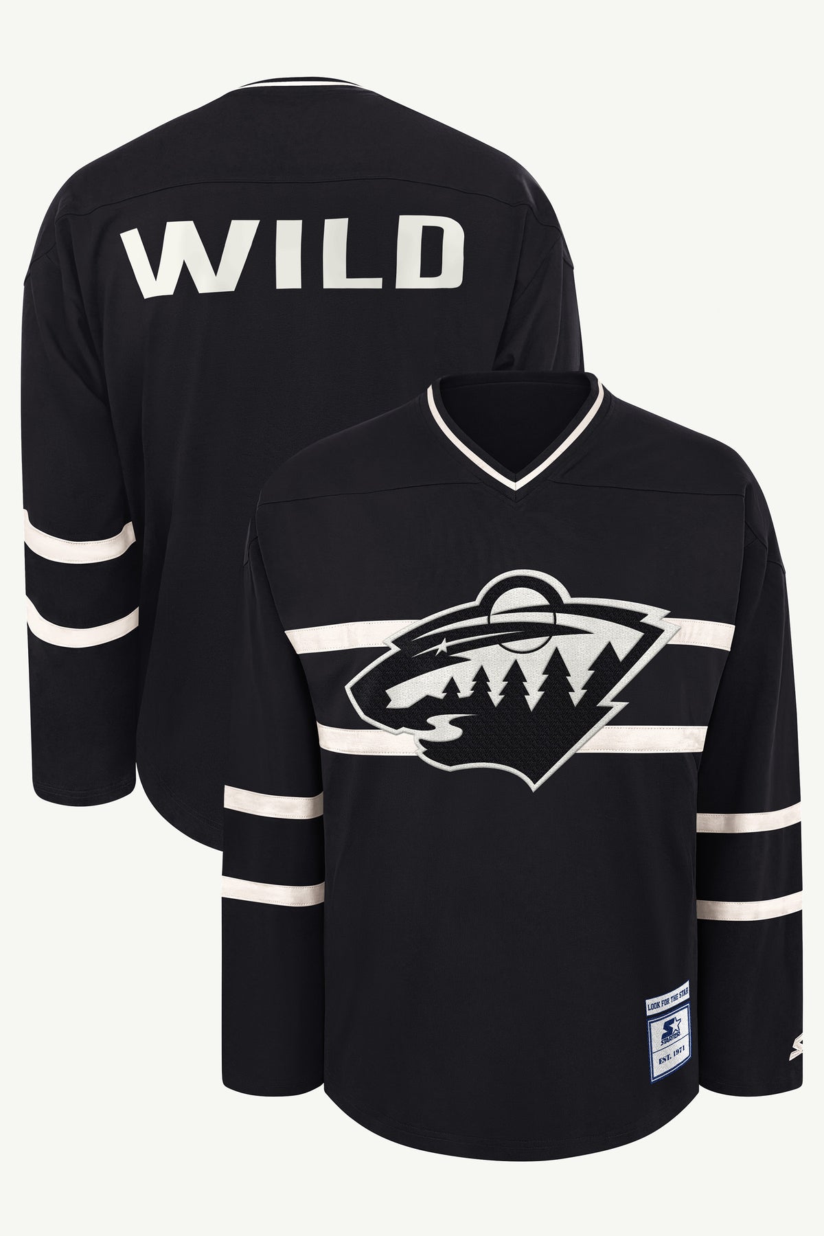 MENS MINNESOTA WILD LINE UP LONG SLEEVE View 1