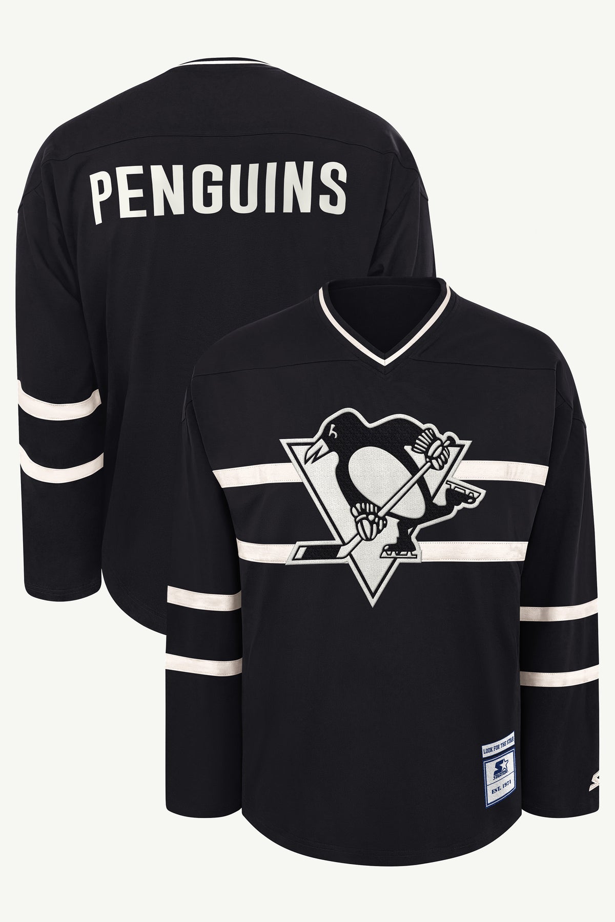 MENS PITTSBURGH PENGUINS LINE UP LONG SLEEVE View 1