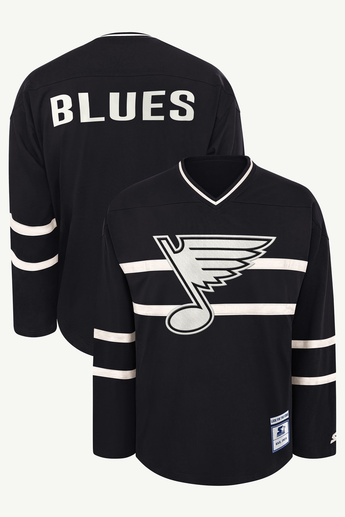 MENS ST. LOUIS BLUES LINE UP LONG SLEEVE View 1