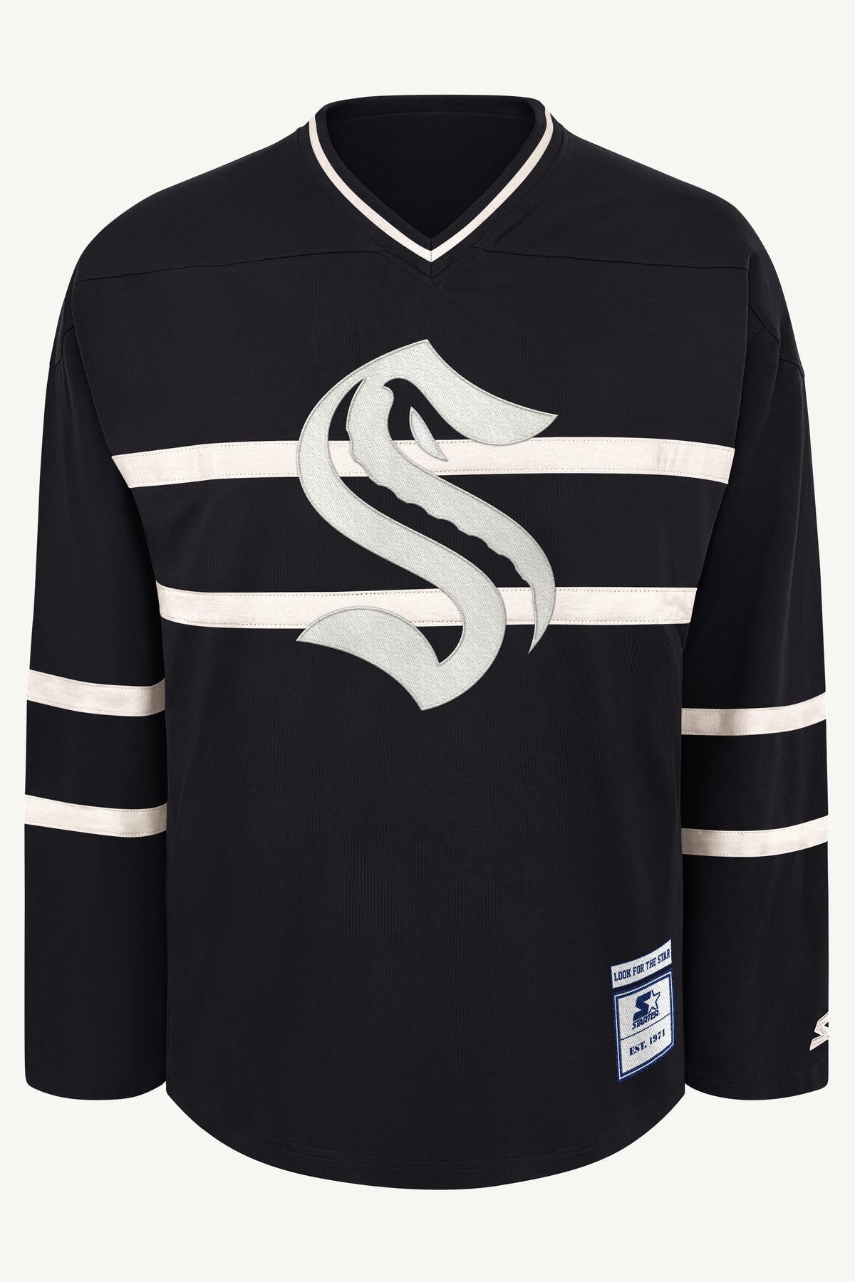 MENS SEATTLE KRAKEN LINE UP LONG SLEEVE View 2