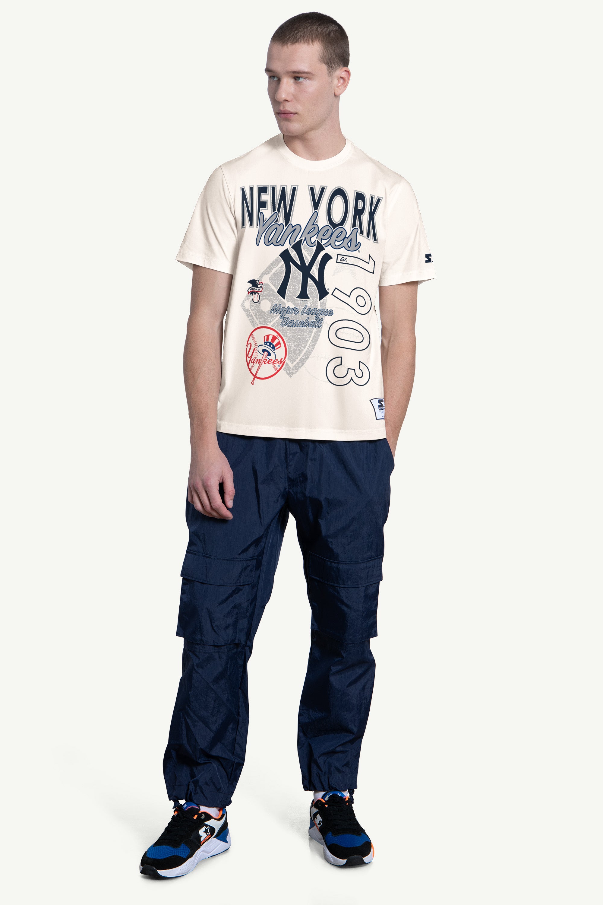 MENS NEW YORK YANKEES WILD CARD SHORT SLEEVE T SHIRT View 3 | New York Yankees