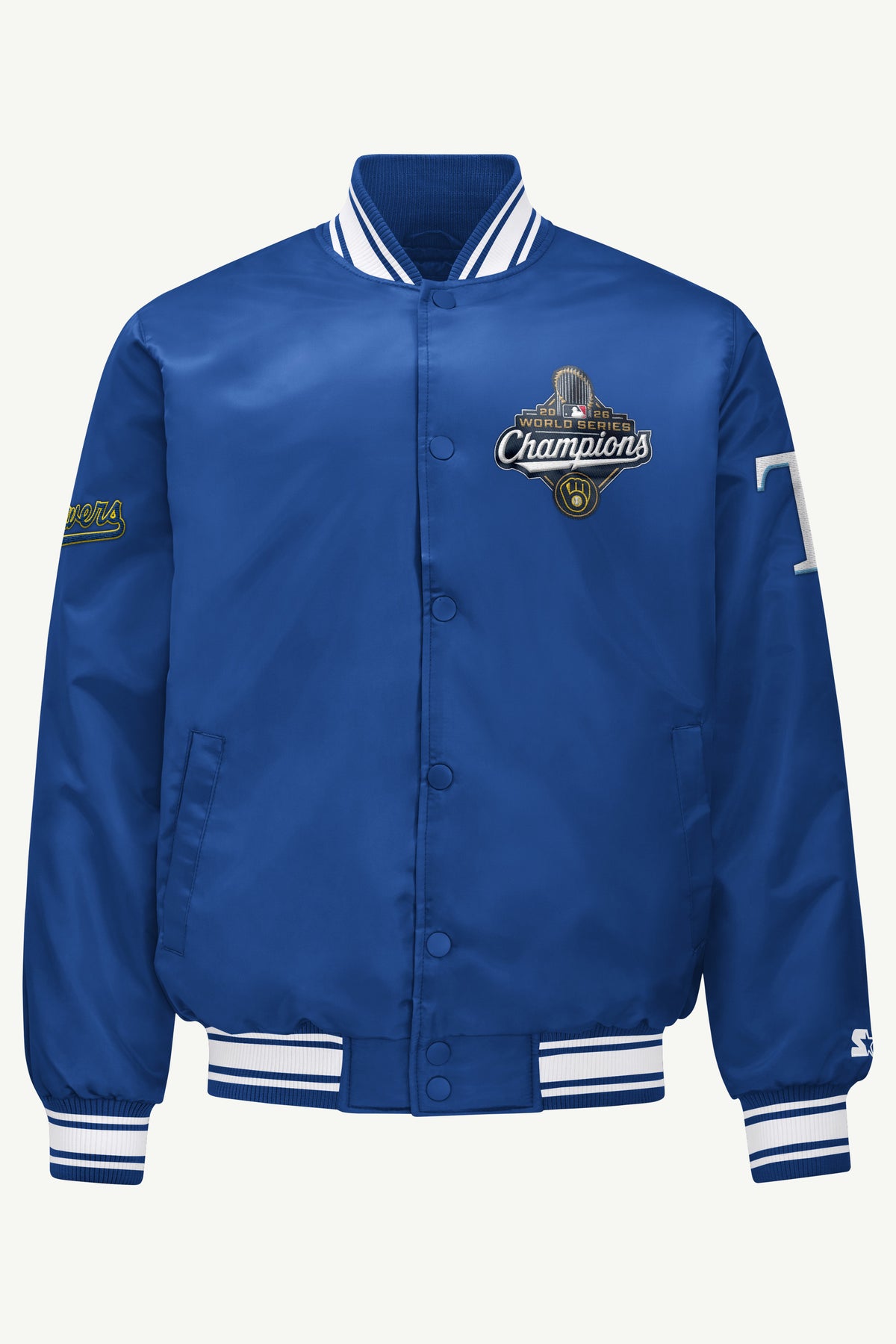 MENS MILWAUKEE BREWERS EMBROIDERED WS 2026 CHAMPIONS JACKET View 1 | STARTER JACKETS