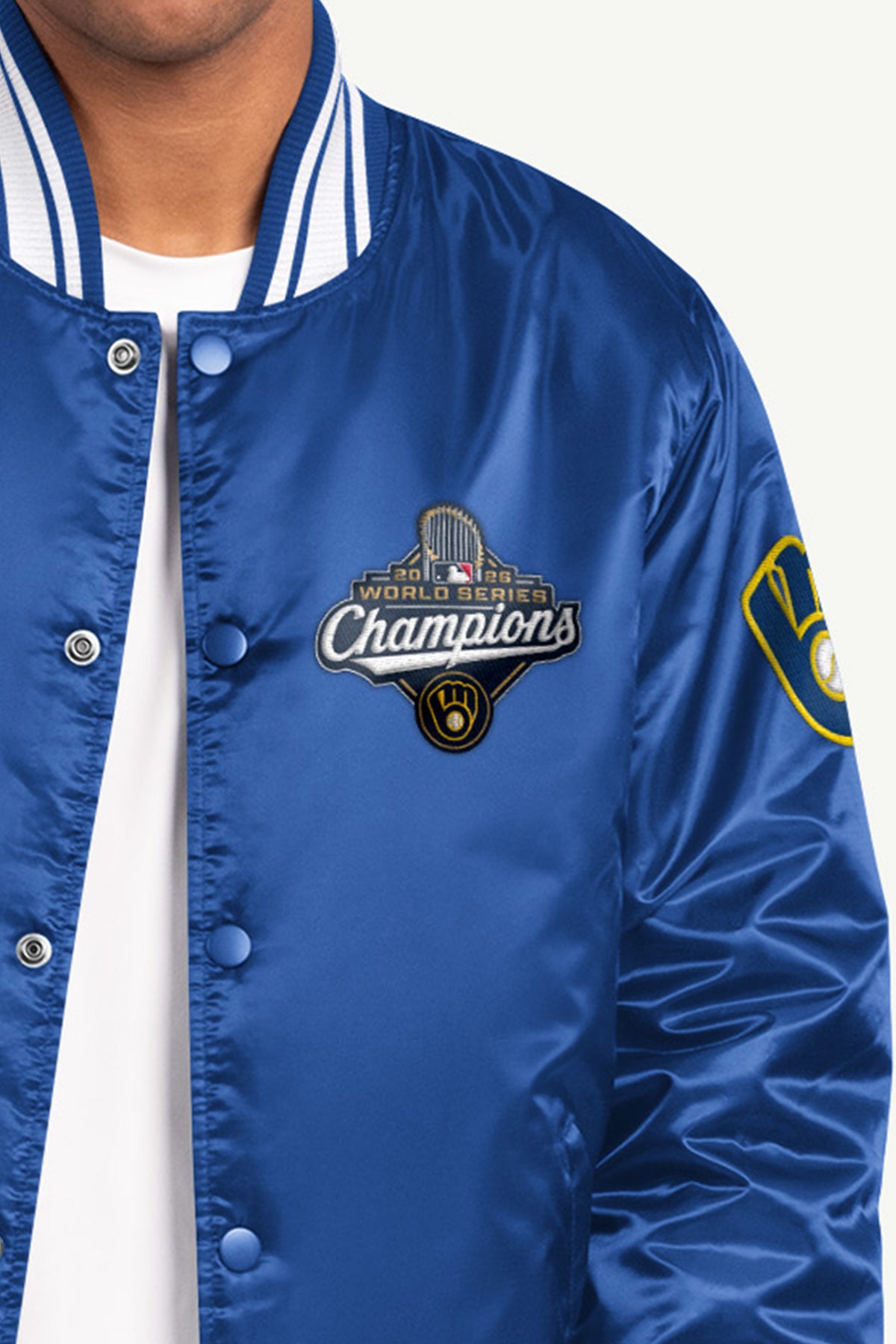 MENS MILWAUKEE BREWERS EMBROIDERED WS 2026 CHAMPIONS JACKET View 4