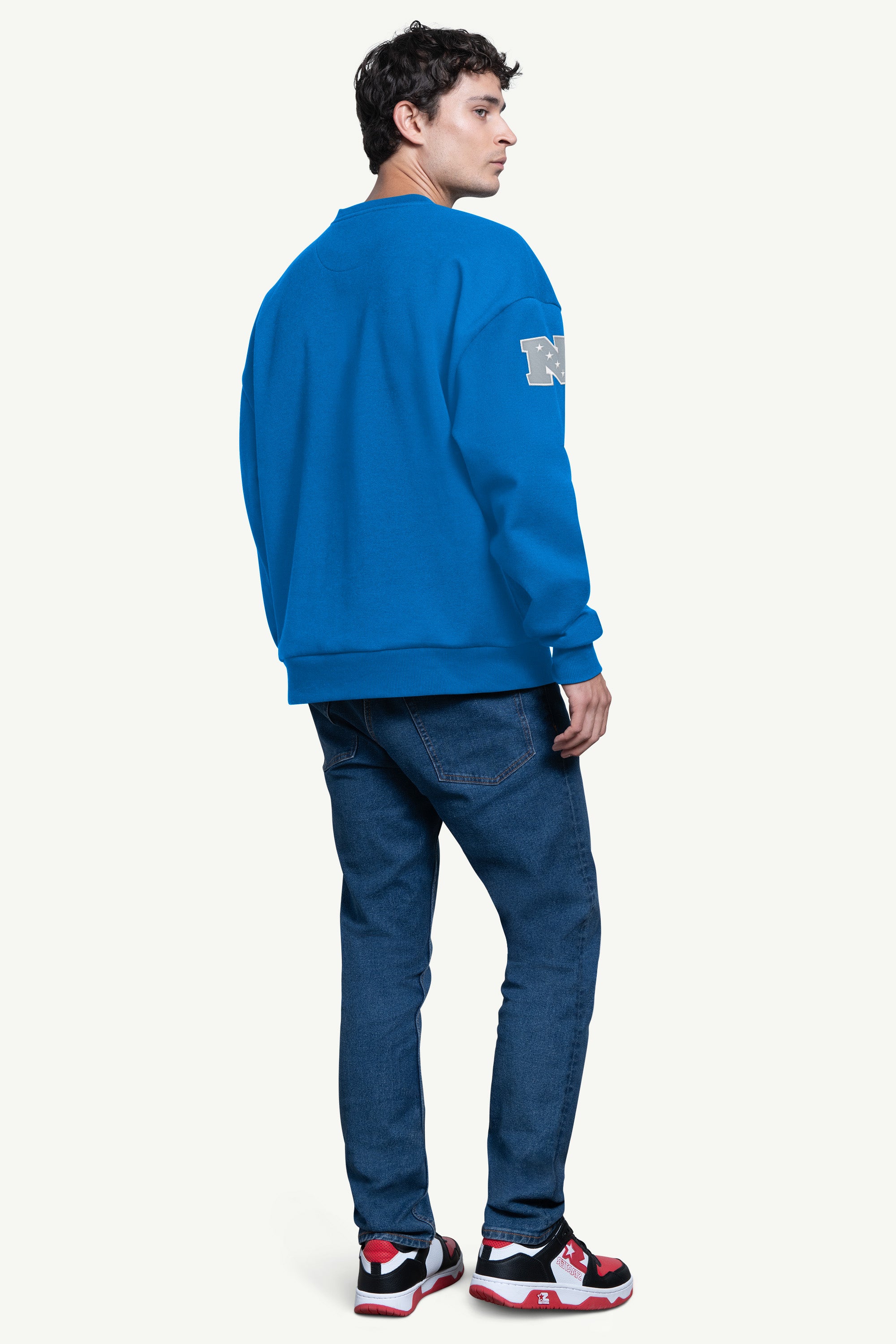 MENS DETROIT LIONS PIQUE PULLOVER View 3 | STARTER CLASSICS