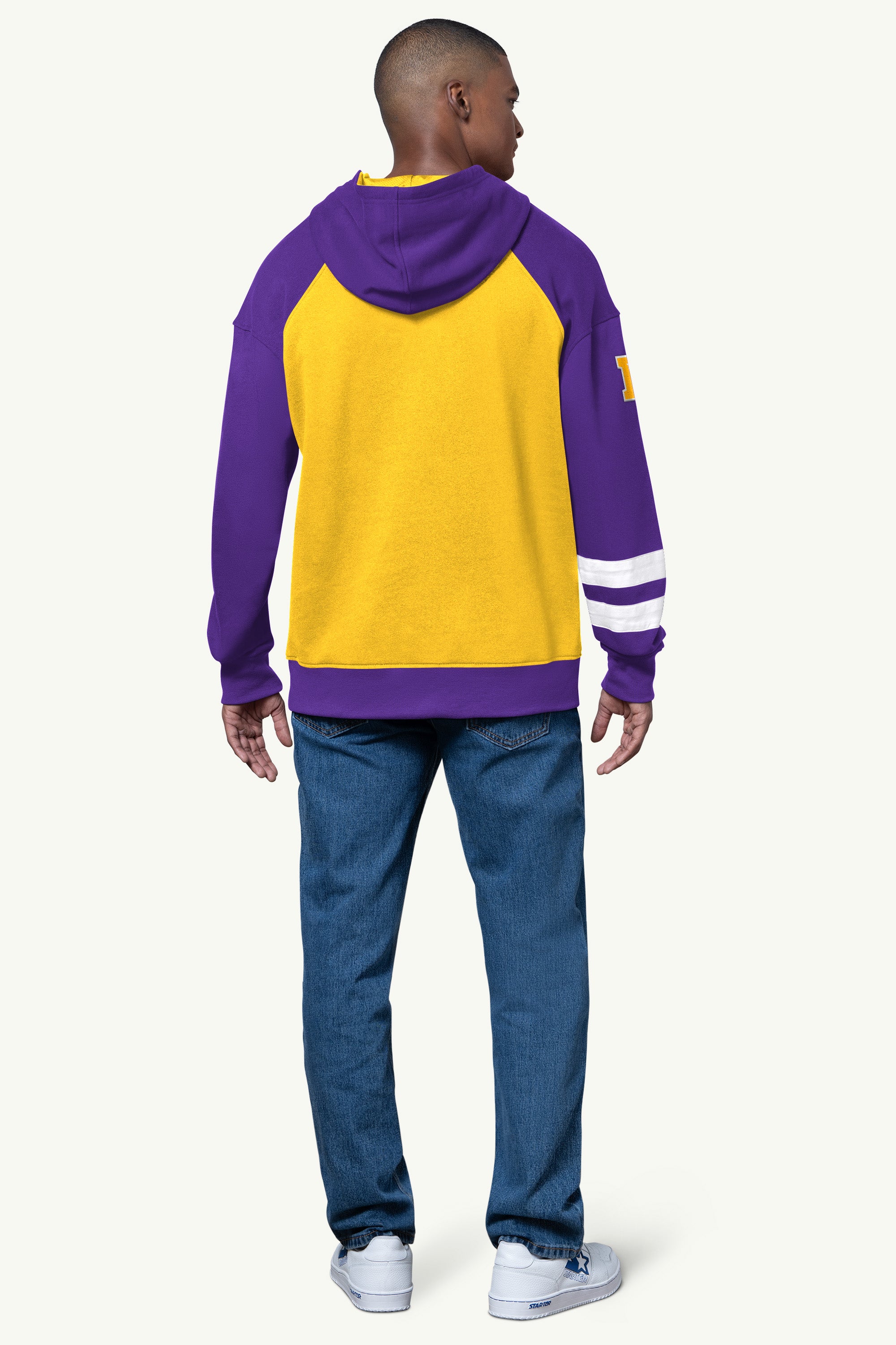 MENS MINNESOTA VIKINGS INTERCEPTION COLORBLOCK HOODIE View 3 | NFL