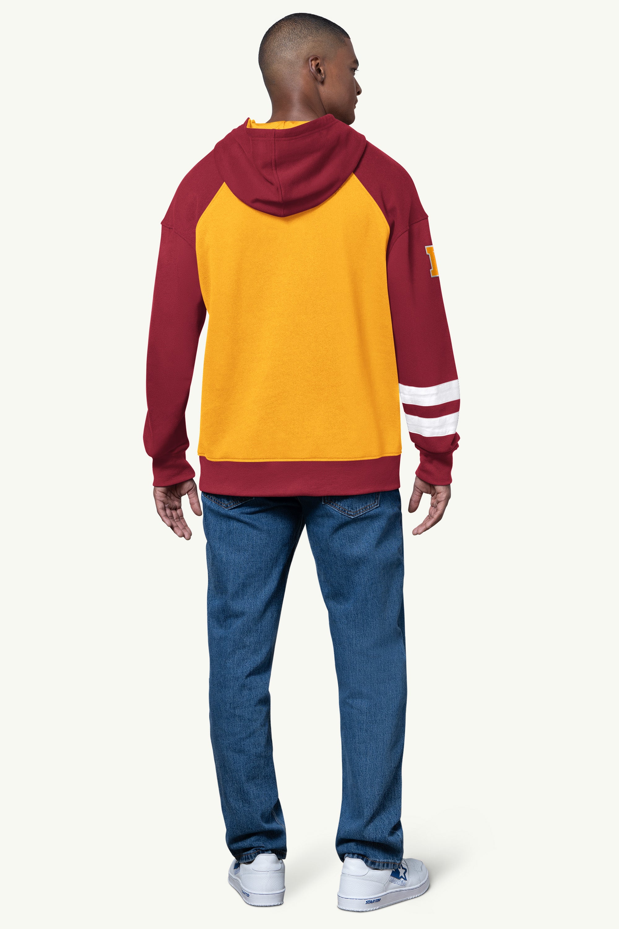 MENS WASHINGTON COMMANDERS INTERCEPTION COLORBLOCK HOODIE View 3 | STARTER CLASSICS