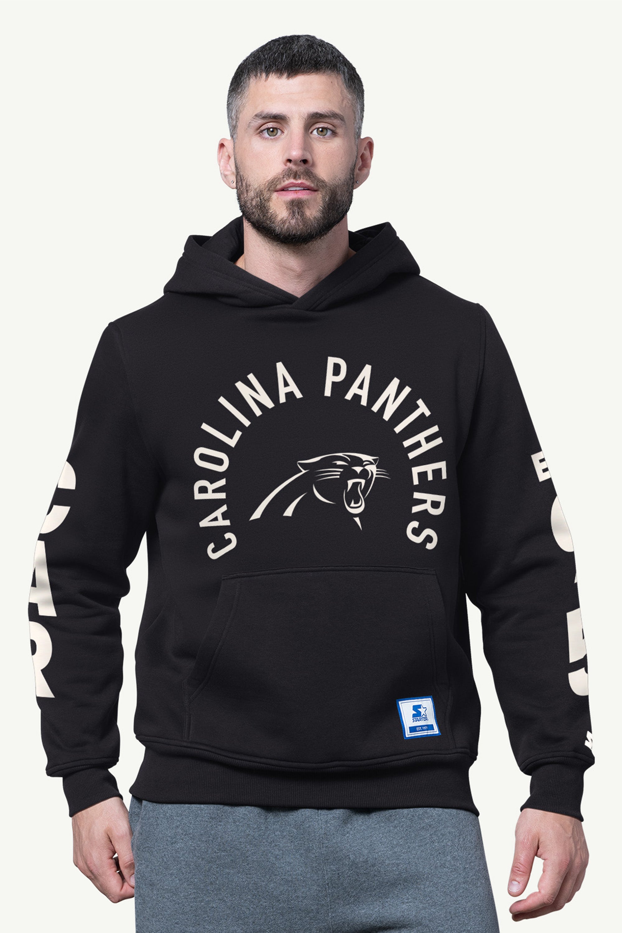 MENS CAROLINA PANTHERS HANDOFF FLEECE HOODIE View 1 | NFL