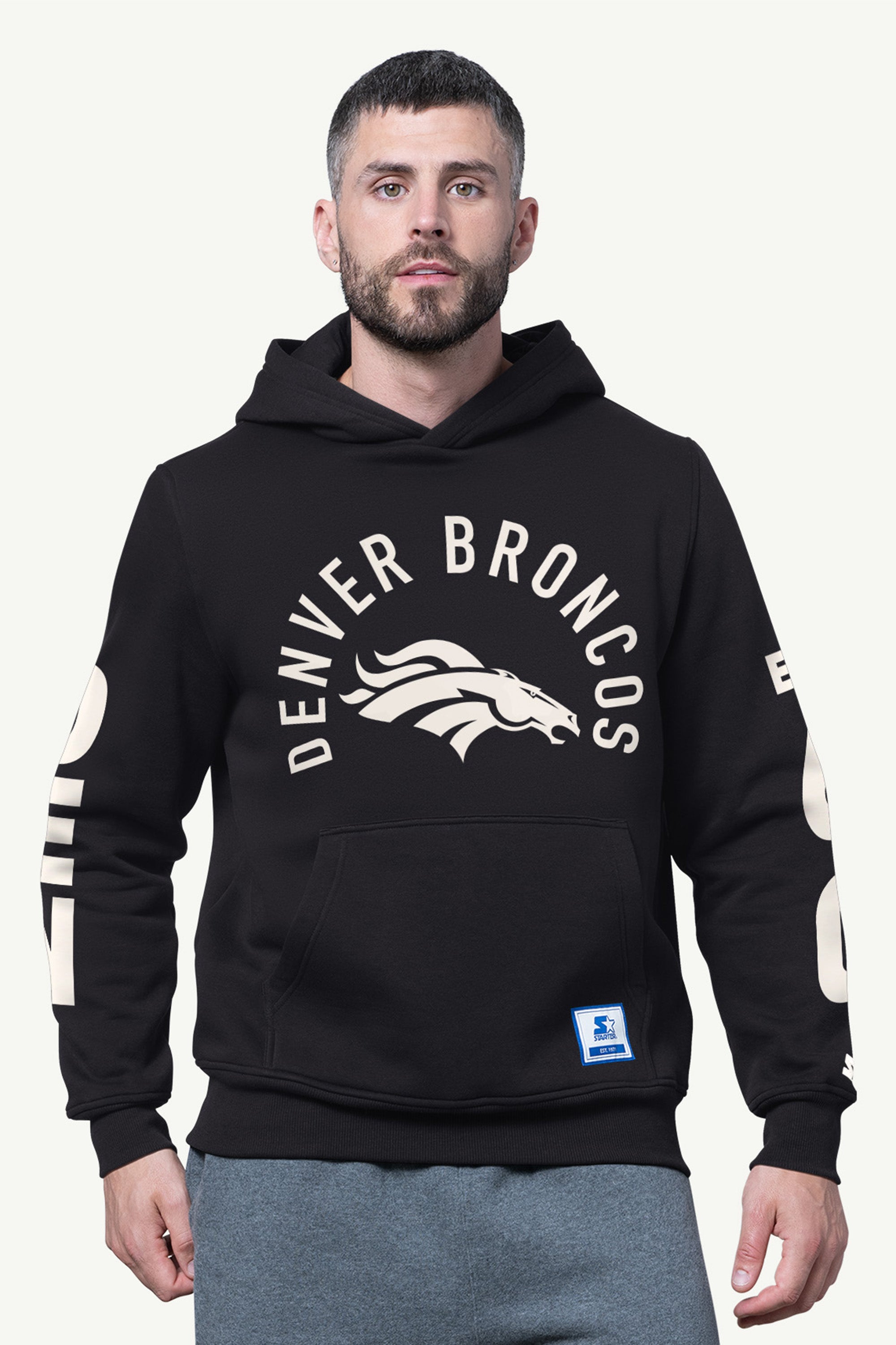MENS ENVER BRONCOS HANDOFF FLEECE HOODIE View 1 | NFL MENS ENVER BRONCOS HANDOFF FLEECE HOODIE View 1 | NFL