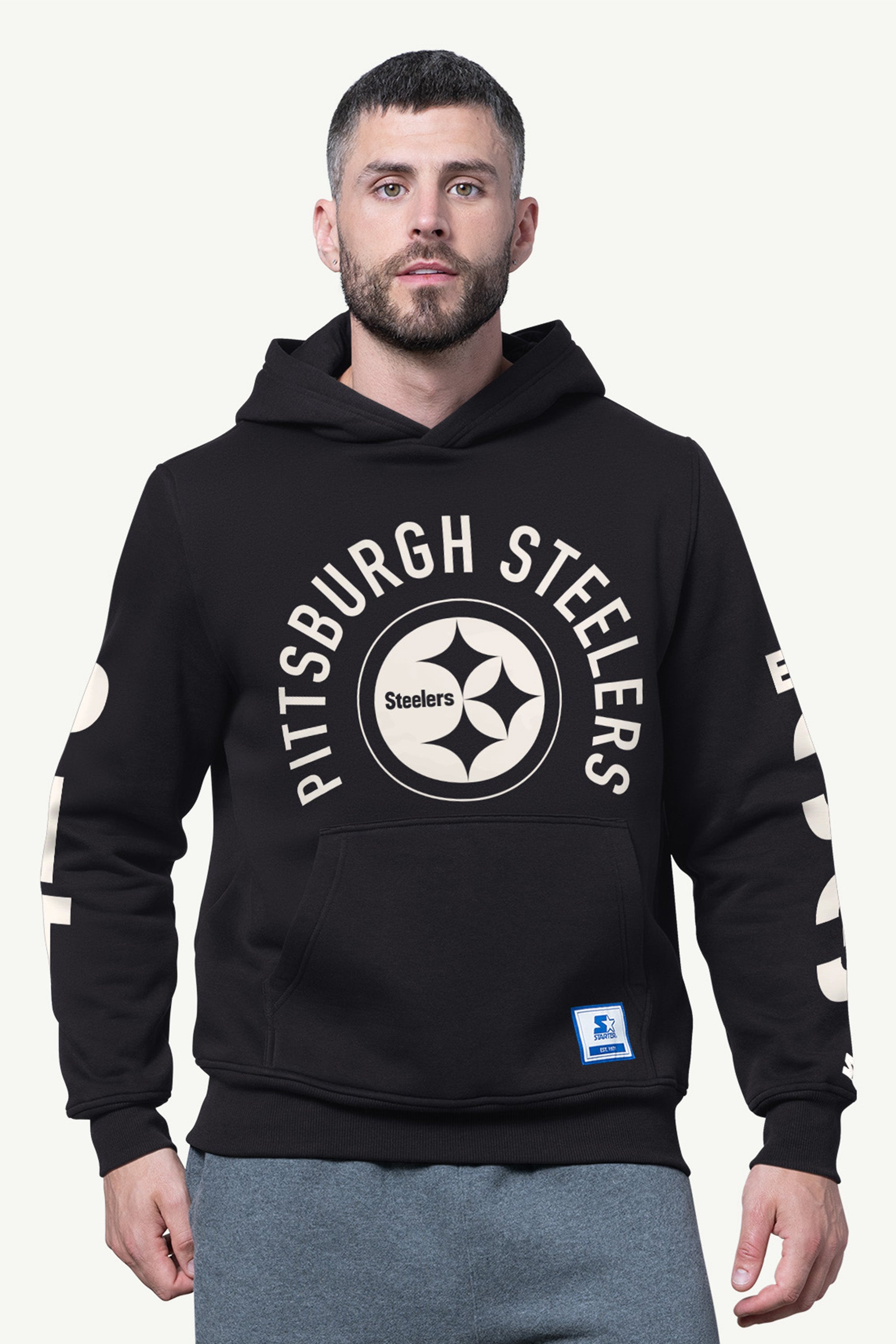 MENS PITTSBURGH STEELERS HANDOFF FLEECE HOODIE View 1 | NFL