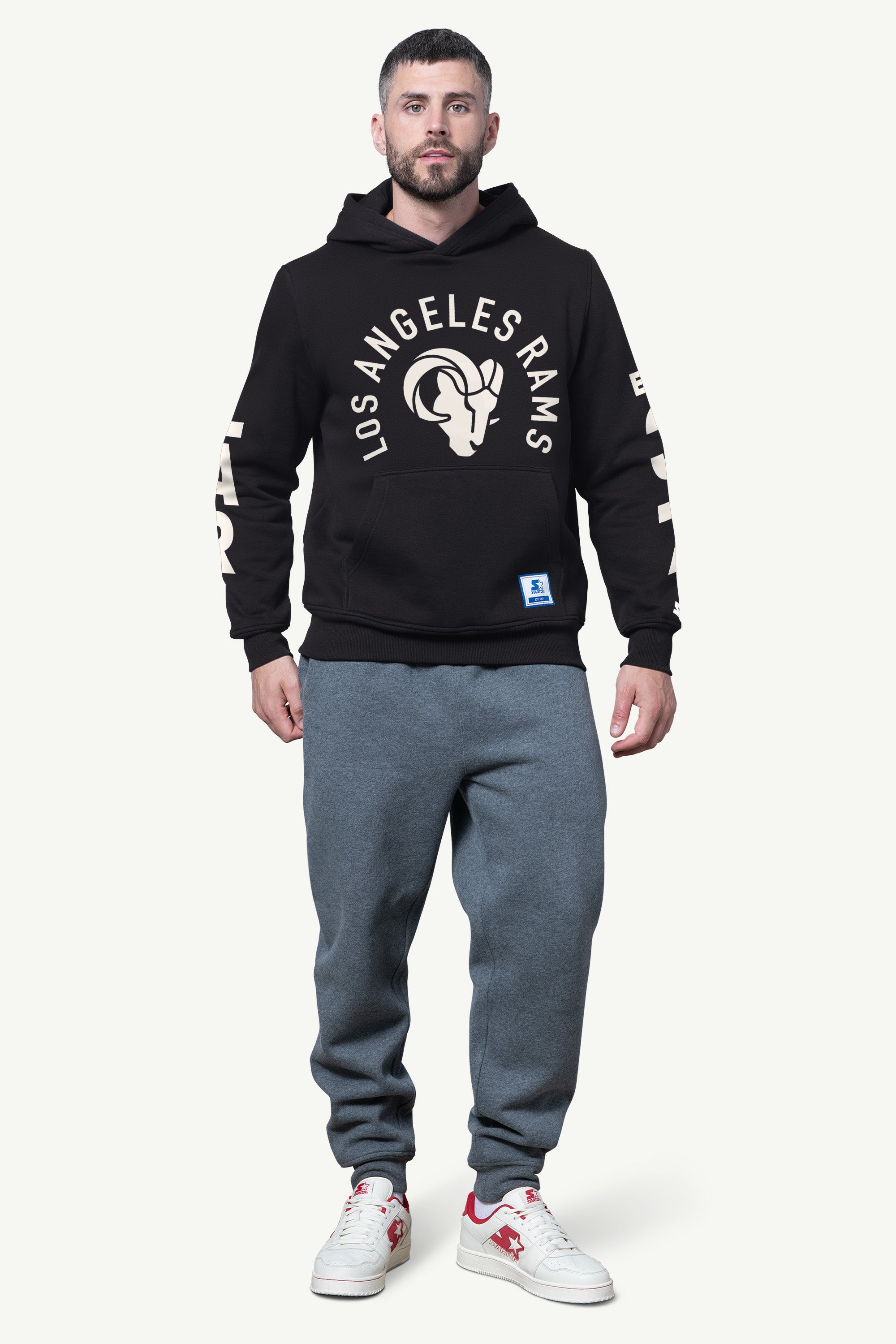MENS LOS ANGELES RAMS HANDOFF FLEECE HOODIE View 2 | NFL