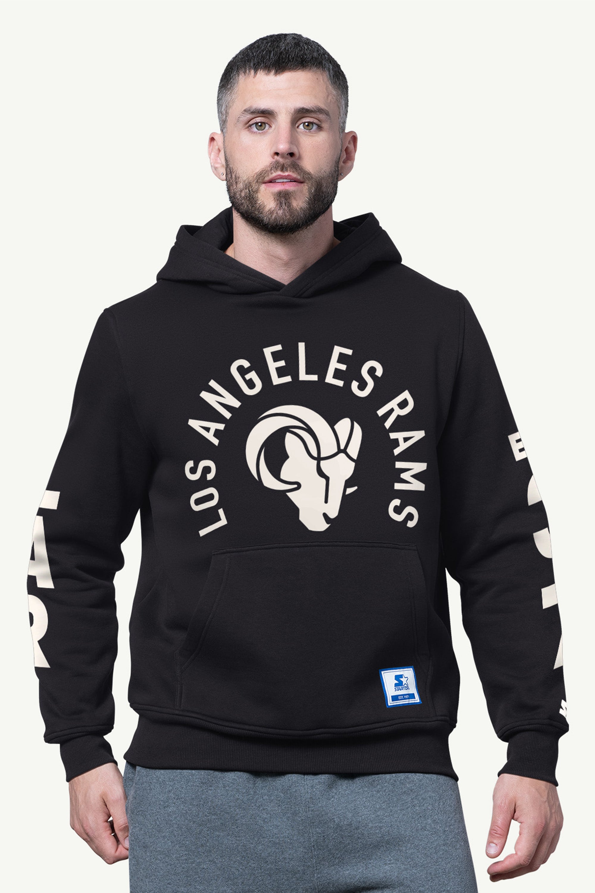MENS LOS ANGELES RAMS HANDOFF FLEECE HOODIE View 1 | NFL MENS LOS ANGELES RAMS HANDOFF FLEECE HOODIE View 1 | NFL