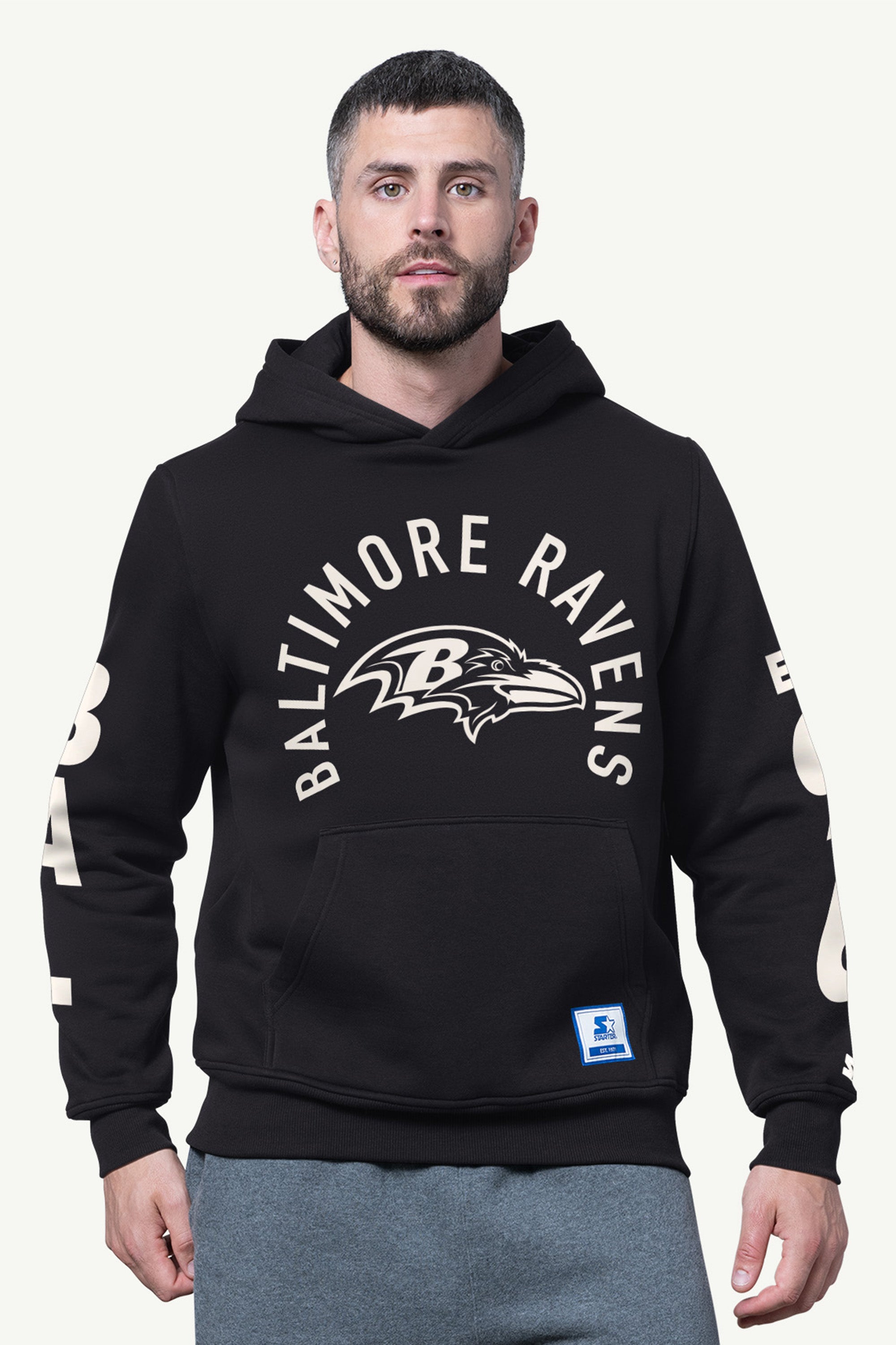 MENS BALTIMORE RAVENS HANDOFF FLEECE HOODIE View 1 | NFL MENS BALTIMORE RAVENS HANDOFF FLEECE HOODIE View 1 | NFL