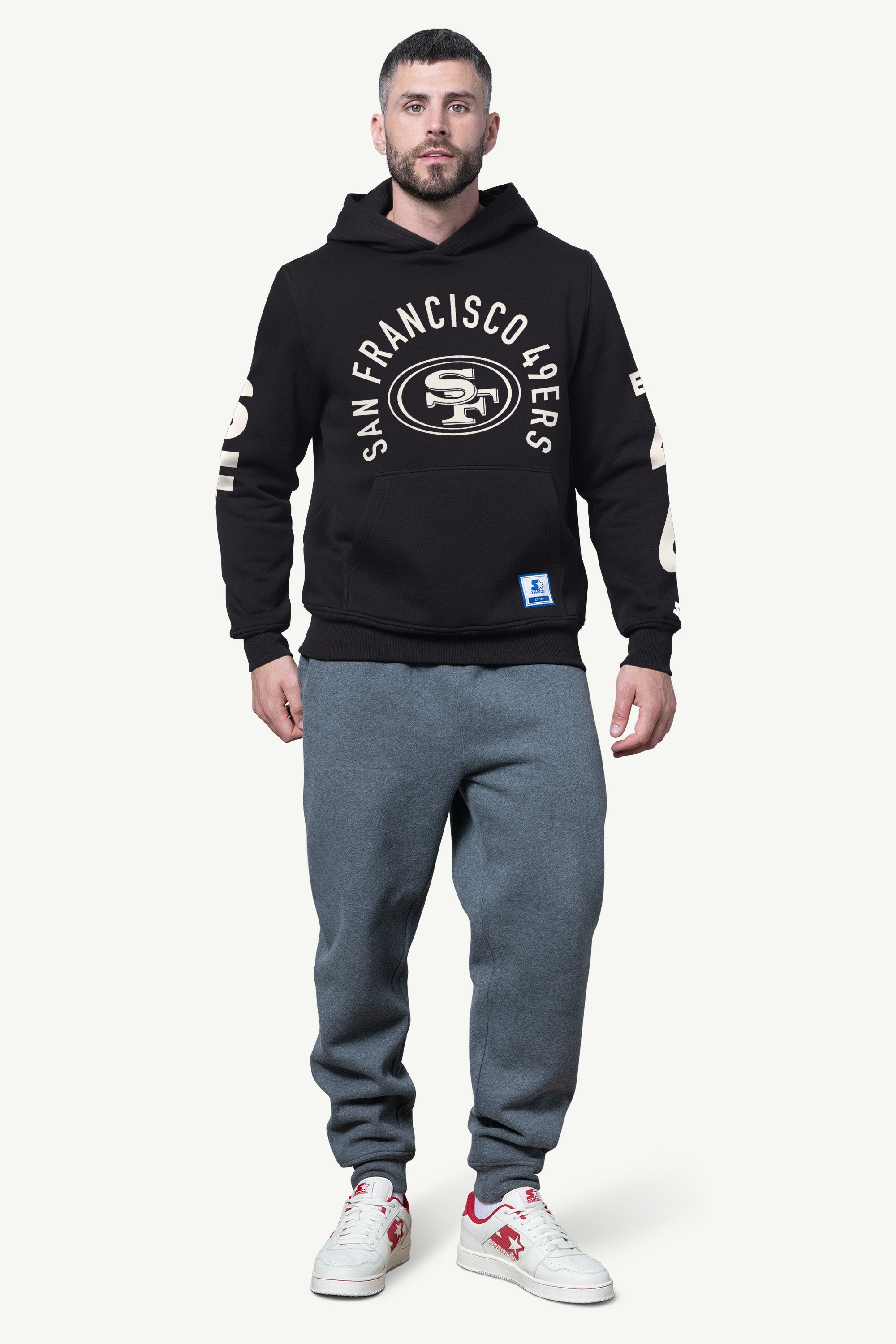 MENS SAN FRANCISCO 49ERS HANDOFF FLEECE HOODIE View 2 | San Francisco 49ers