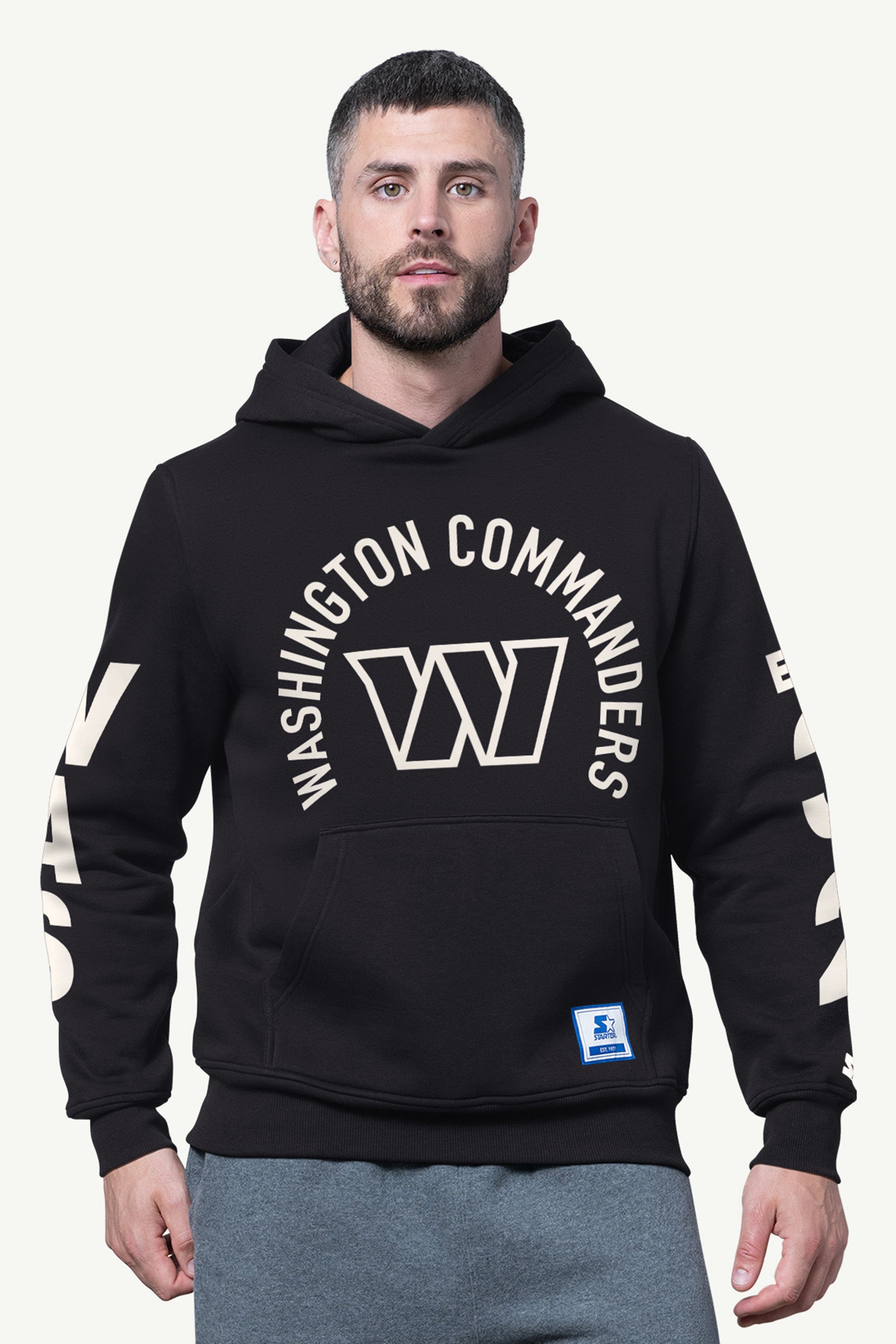 MENS WASHINGTON COMMANDERS HANDOFF FLEECE HOODIE View 1 | Washington Commanders