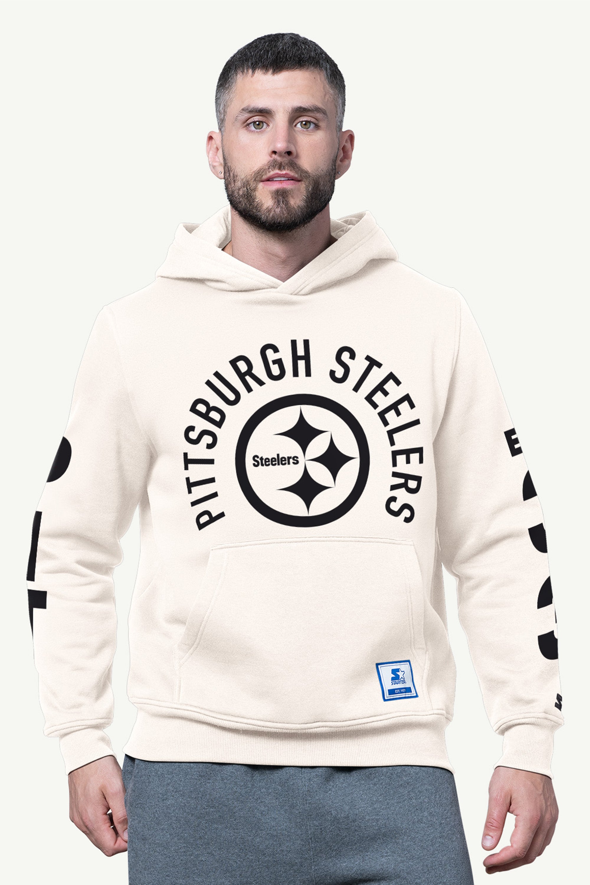 MENS PITTSBURGH STEELERS HANDOFF FLEECE HOODIE View 1 | NFL