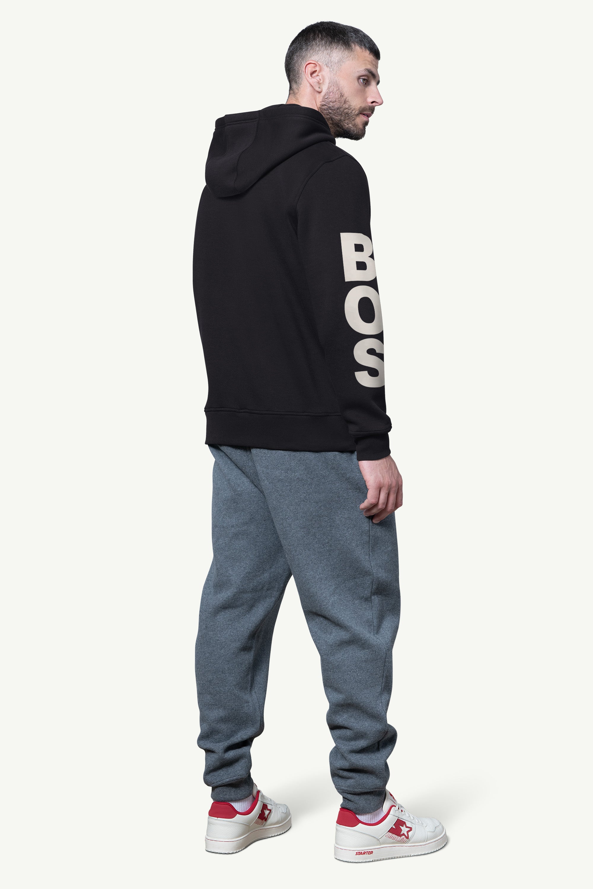 MENS BOSTON BRUINS HANDOFF FLEECE HOODIE View 3 | Boston Bruins