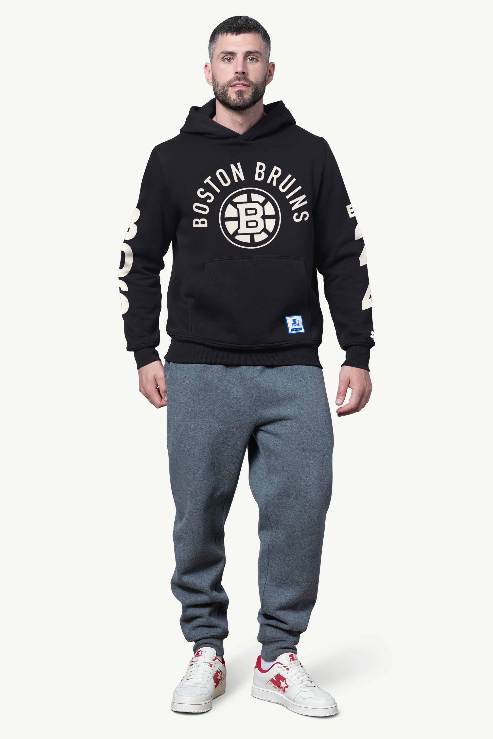 MENS BOSTON BRUINS HANDOFF FLEECE HOODIE View 2 | Boston Bruins