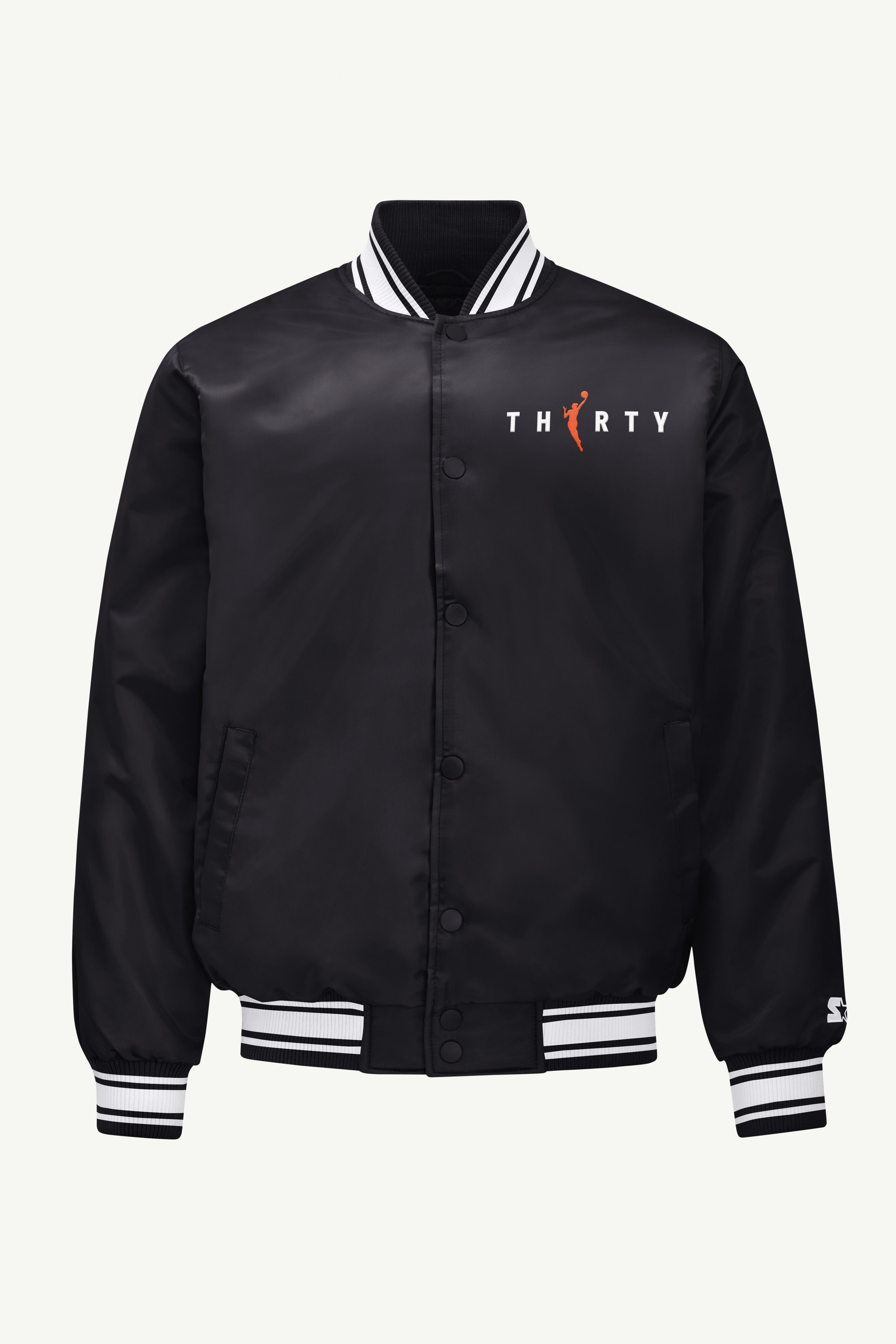 WNBA 30TH ANNIVERSARY SATIN VARSITY JACKET View 2