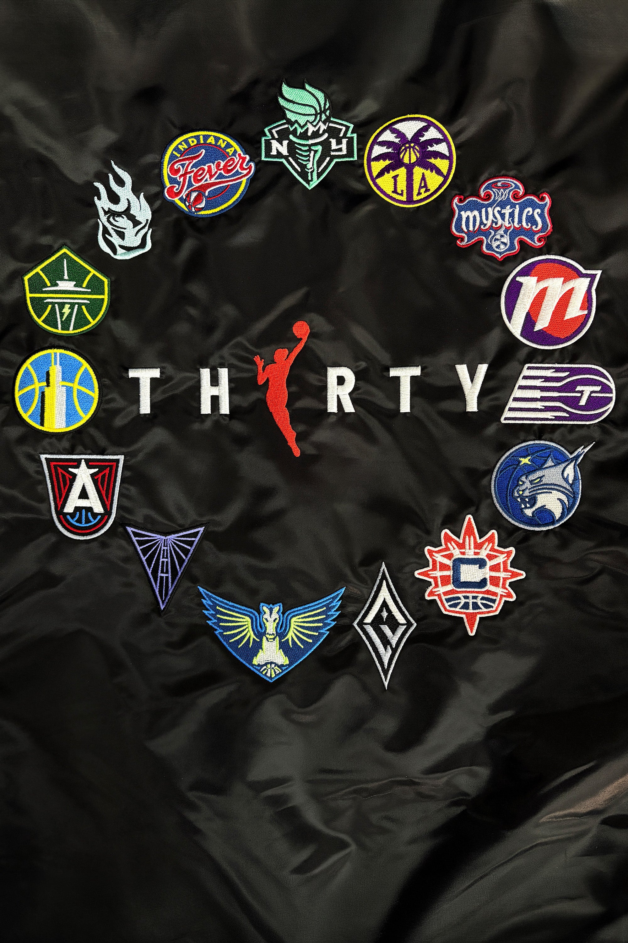 WNBA 30TH ANNIVERSARY SATIN VARSITY JACKET View 6 | Women's New Arrivals