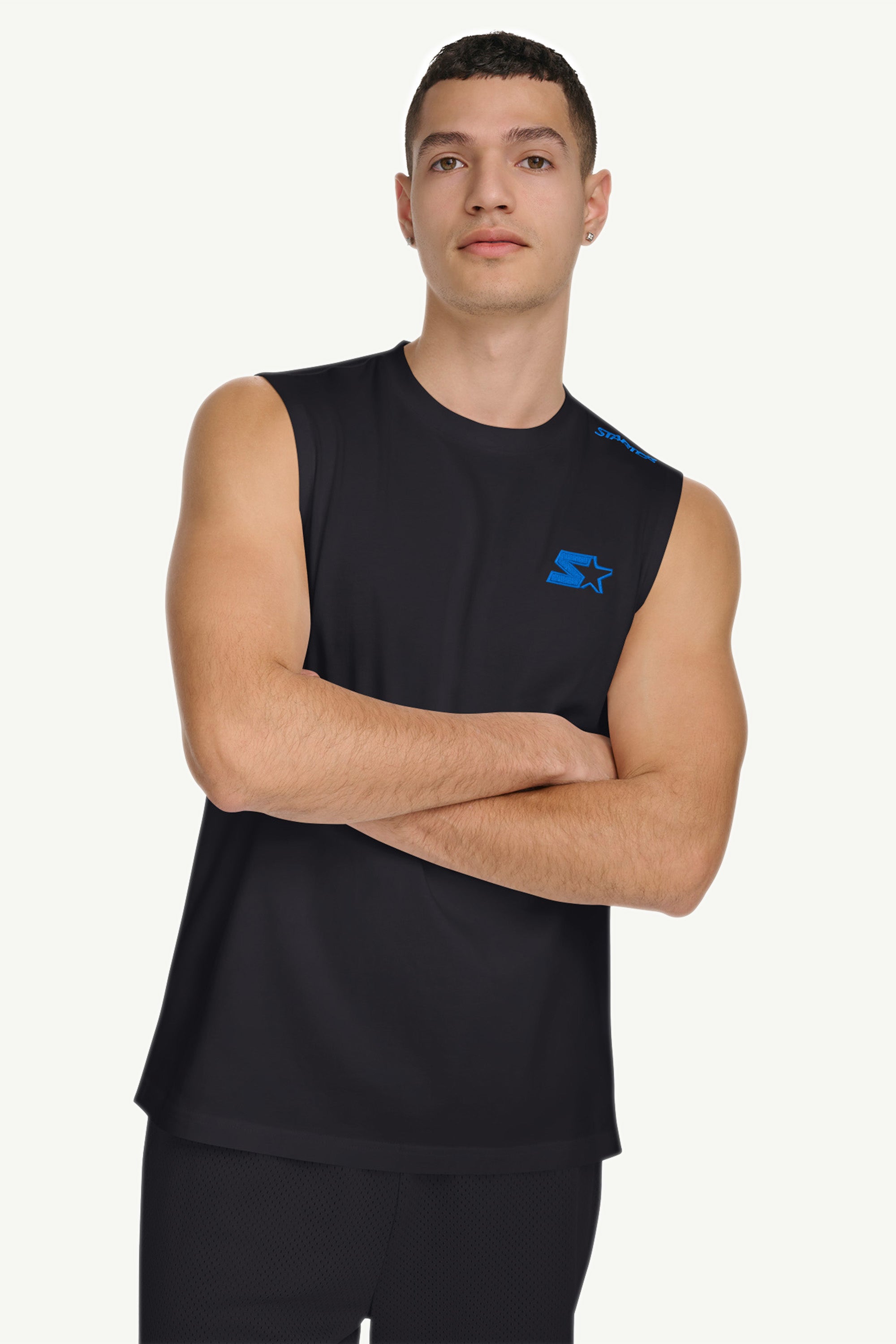 MENS STARTER SLEEVELESS T SHIRT View 1 | Men's Tops MENS STARTER SLEEVELESS T SHIRT View 1 | Men's Tops