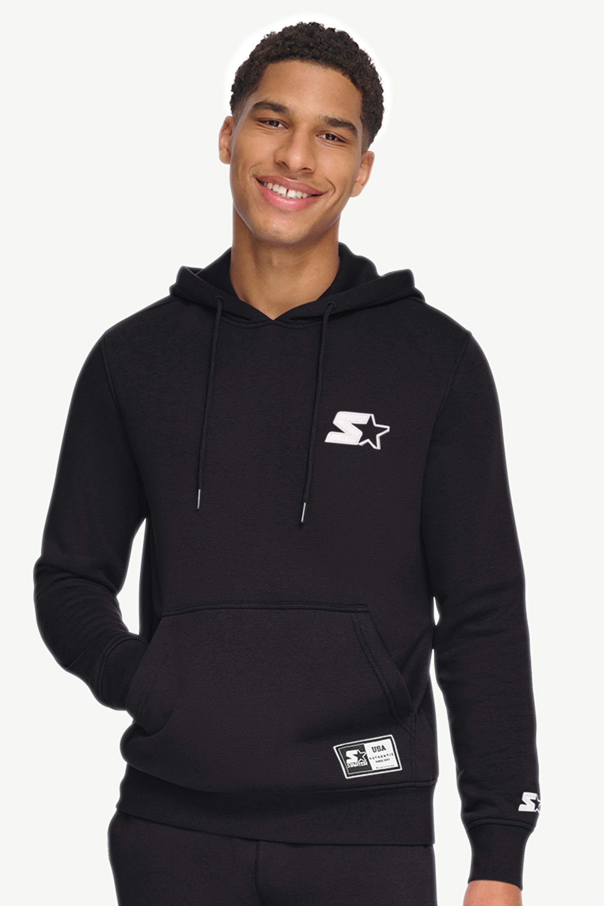 MENS STARTER EMBROIDERED FLEECE HOODIE View 1 | STARTER CLASSICS