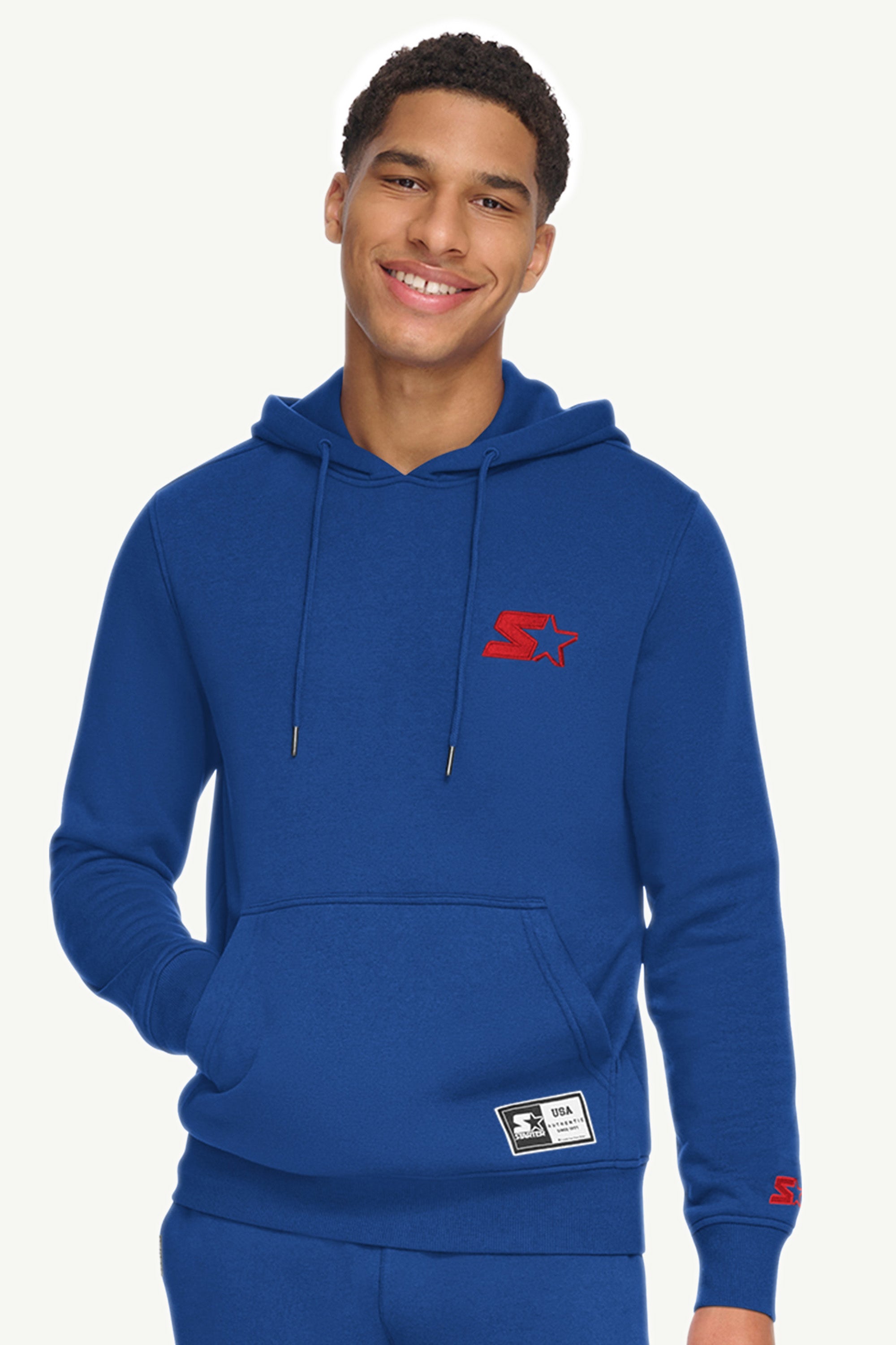 MENS STARTER EMBROIDERED FLEECE HOODIE View 1 | Starter Brand Collection