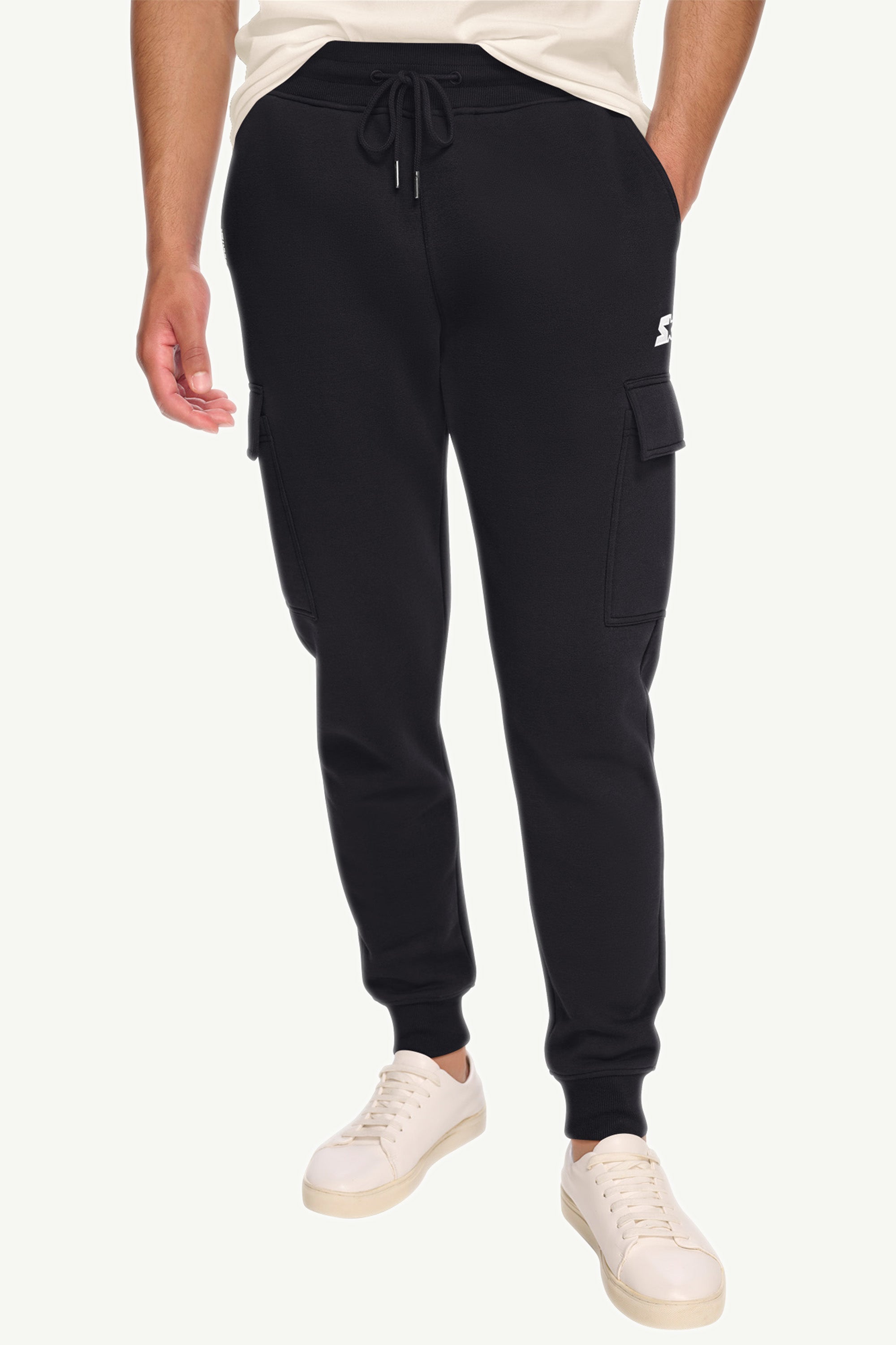 MENS STARTER EMBROIDERED FLEECE CARGO JOGGER View 1 | STARTER CLASSICS