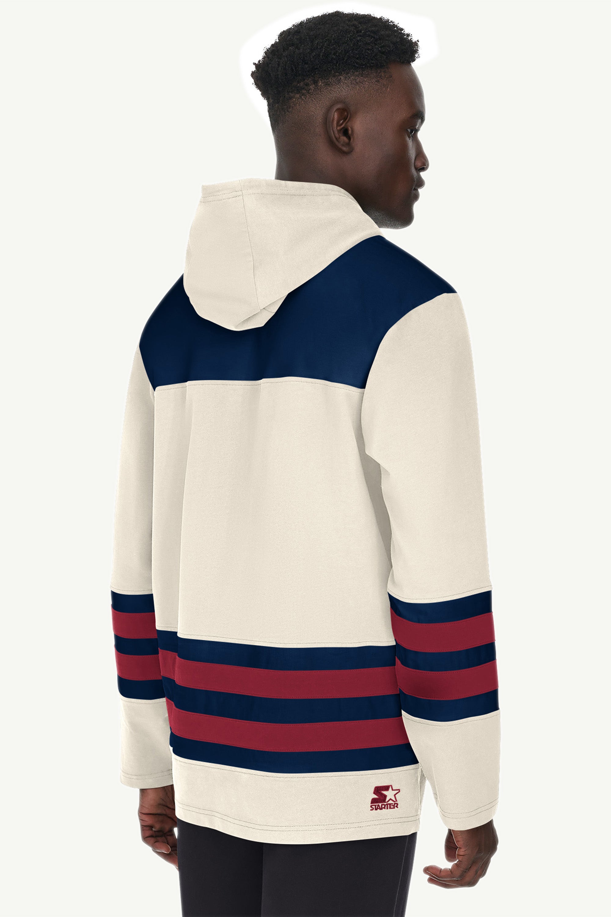 MENS STARTER HOODED HOCKEY JERSEY View 3 | Starter Brand Collection