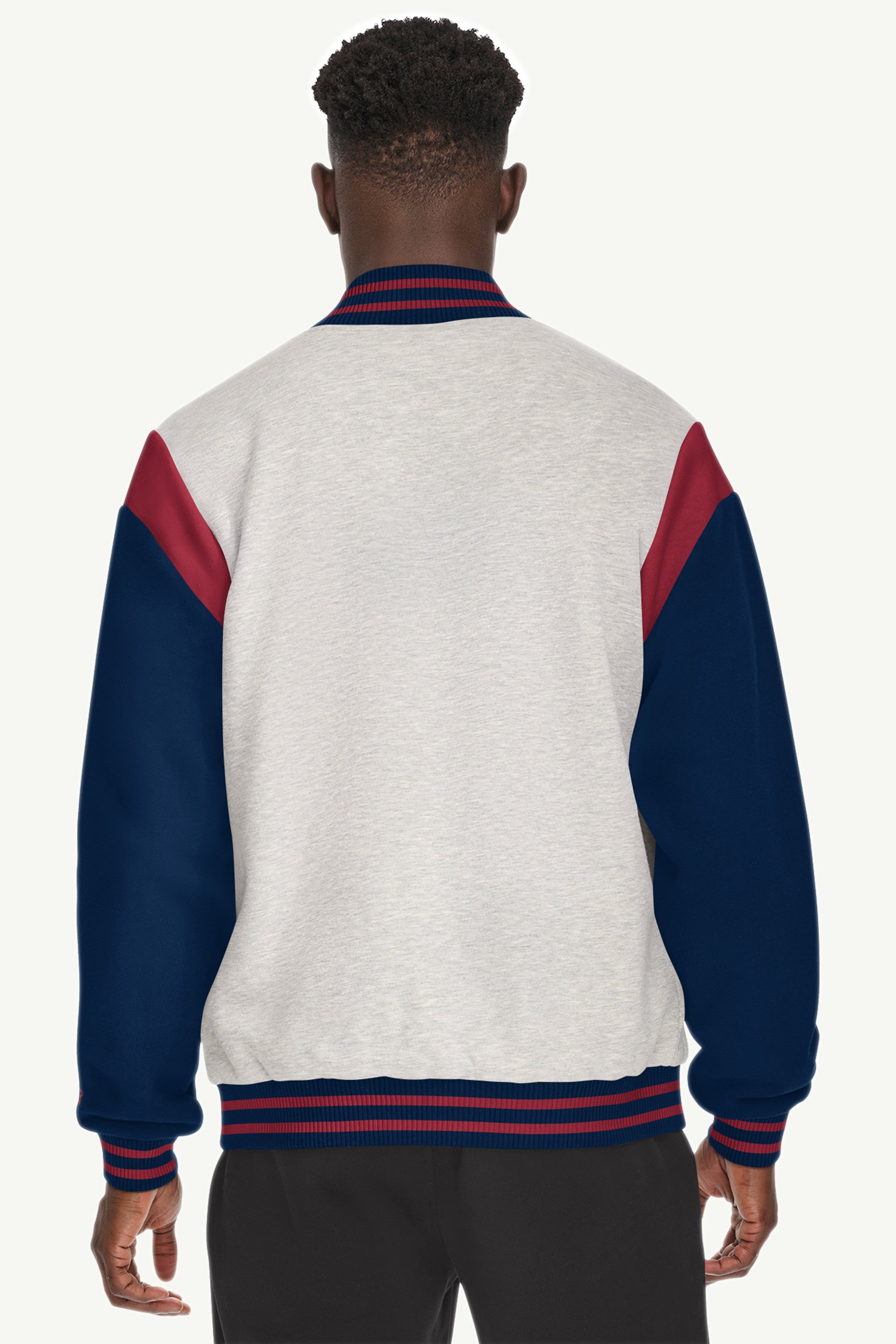 MENS STARTER HEAVYWEIGHT FLEECE VARSITY JACKET View 3