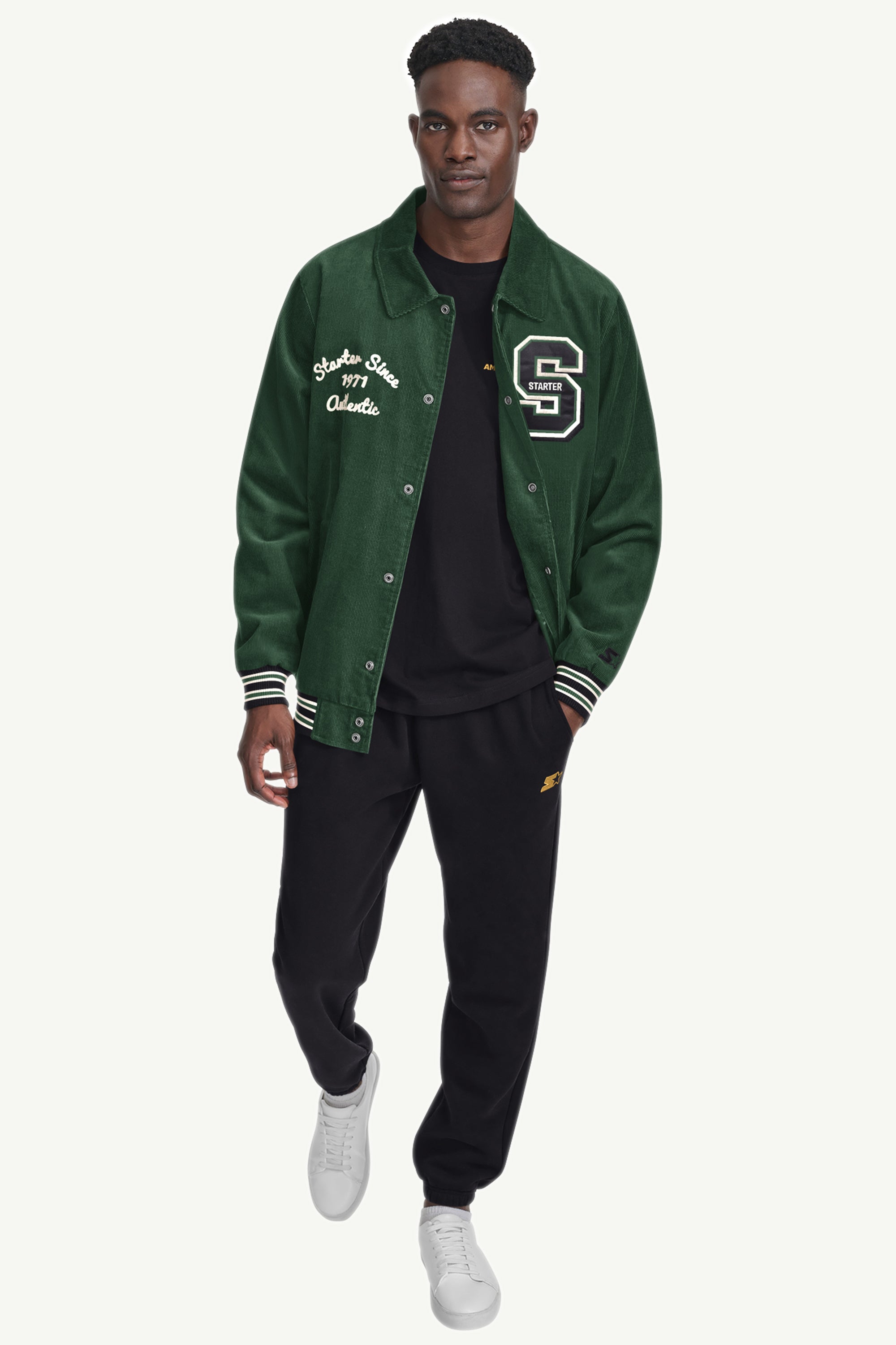 MENS STARTER CORDUROY VARSITY JACKET View 2 | Starter Brand Collection