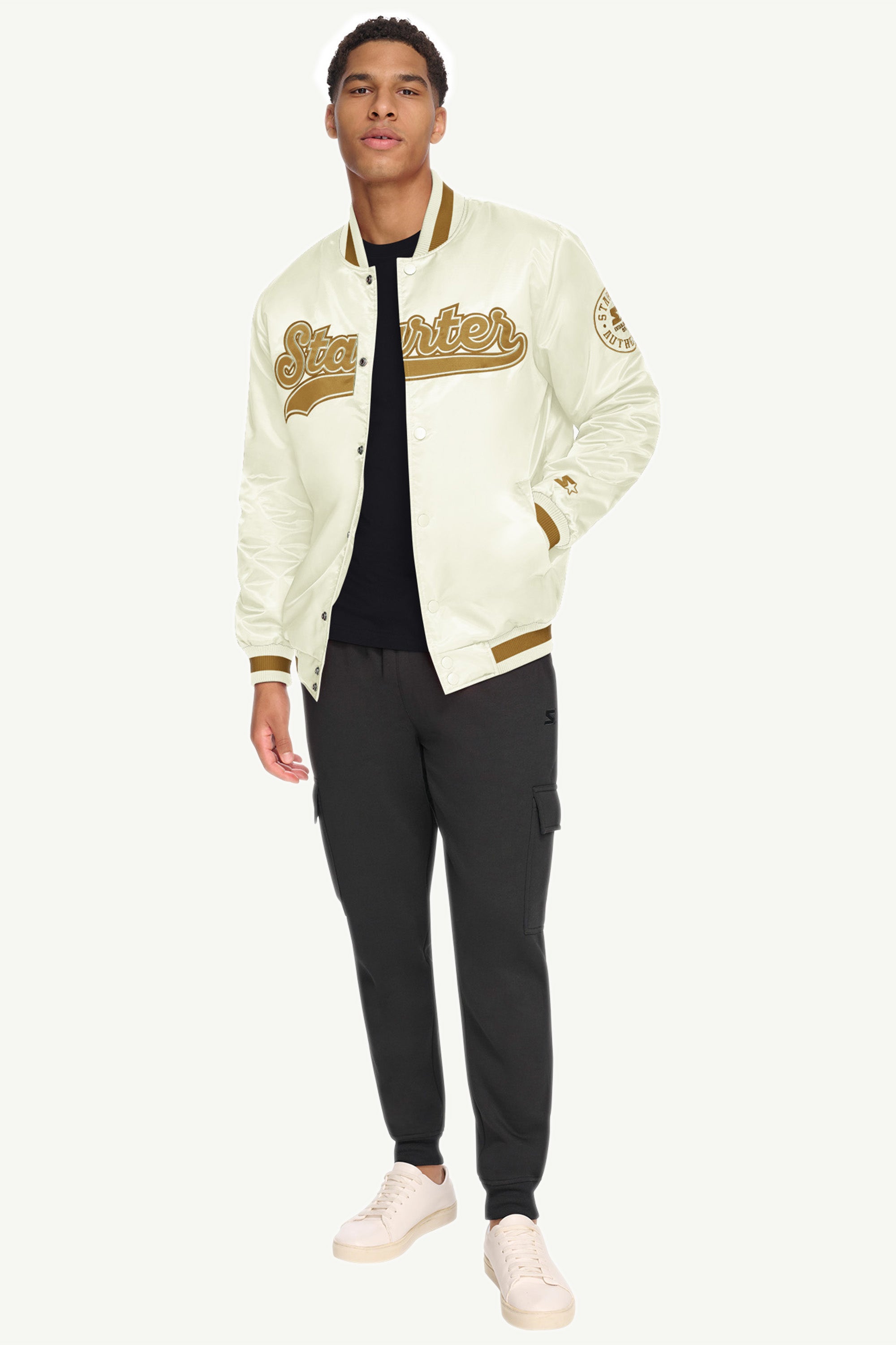 MENS STARTER VARSITY BOMBER JACKET View 2 | Starter Brand Collection MENS STARTER VARSITY BOMBER JACKET View 2 | Starter Brand Collection