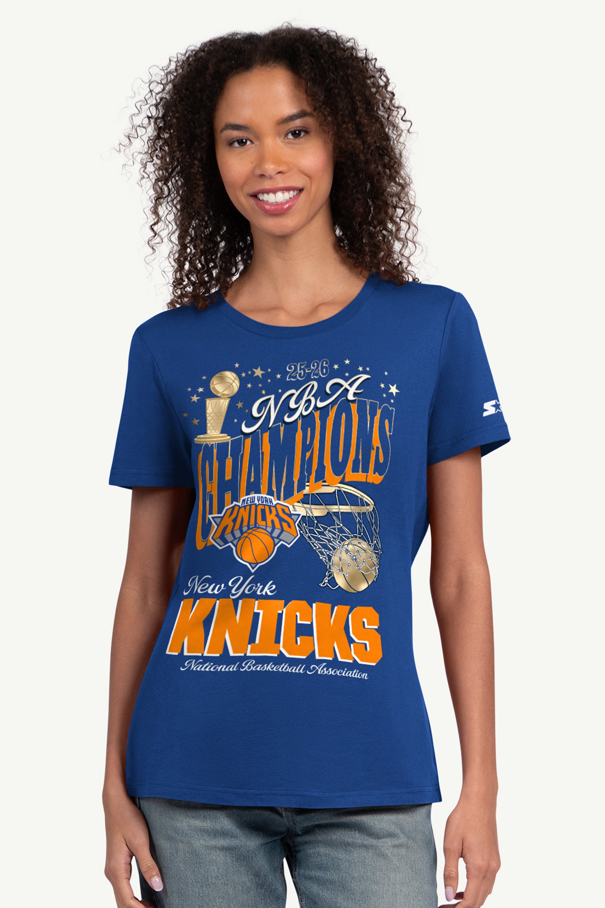 WOMENS NEW YORK KNICKS NBA CHAMPIONS T SHIRT View 1