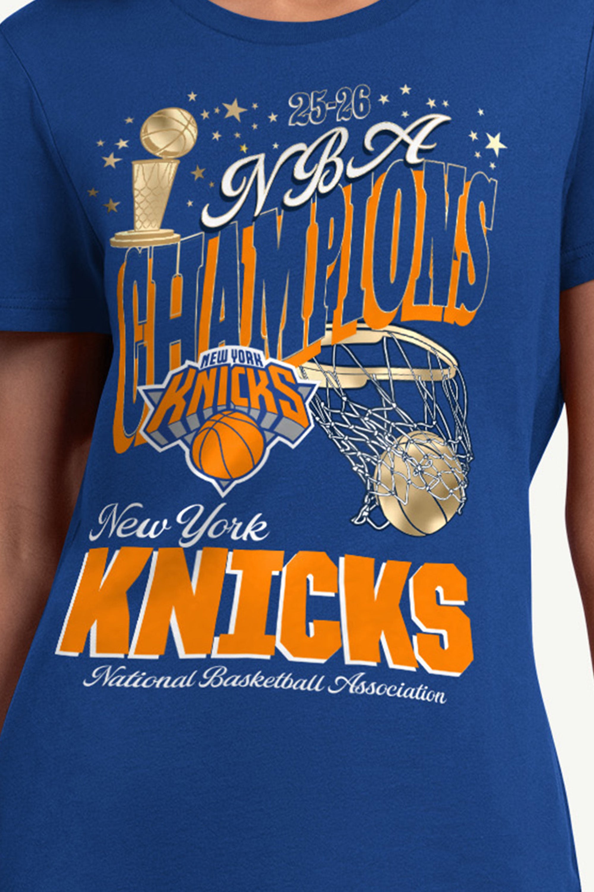 WOMENS NEW YORK KNICKS NBA CHAMPIONS T SHIRT View 2