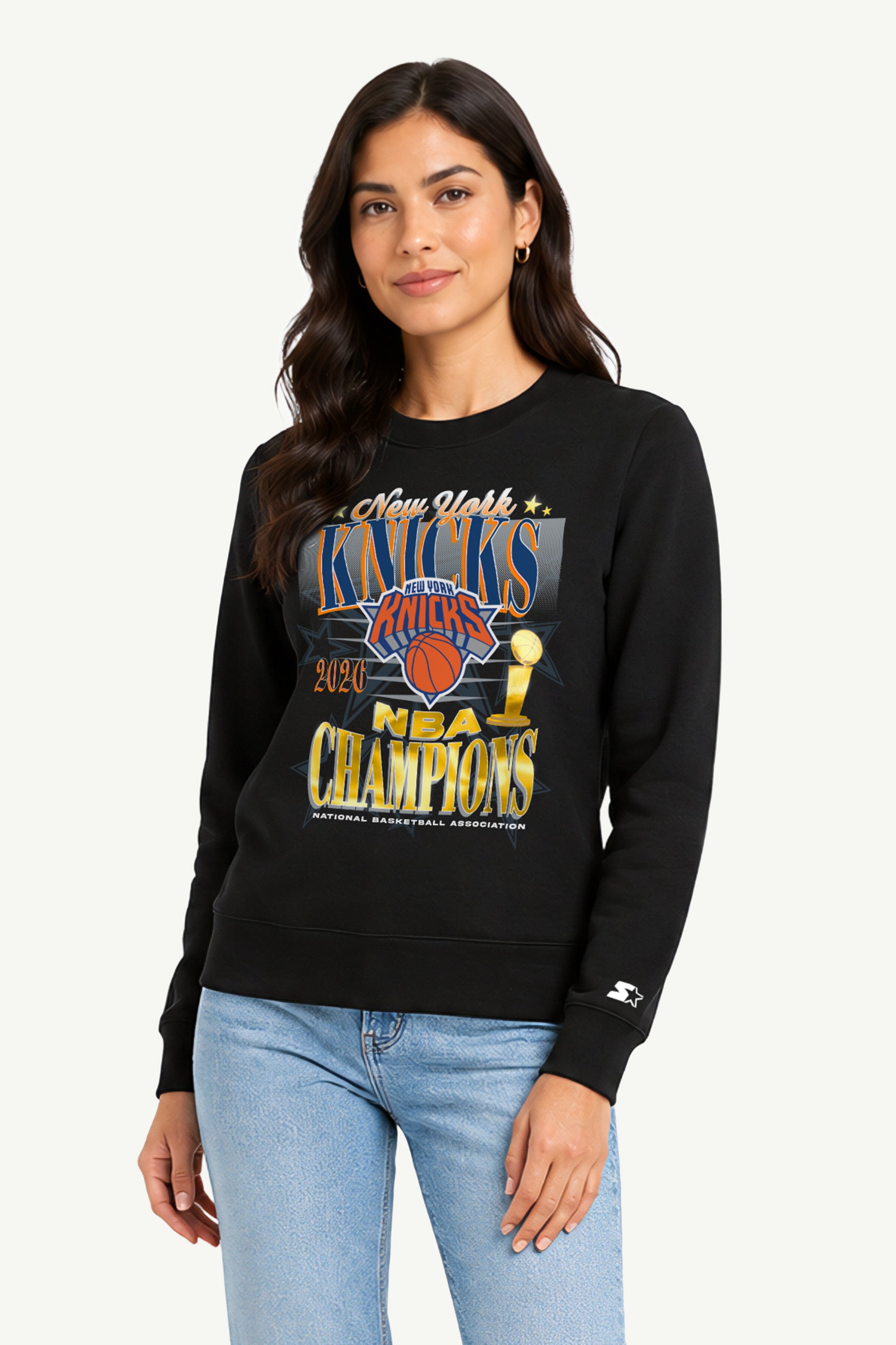 WOMENS NEW YORK KNICKS NBA CHAMPIONS SWEATSHIRT View 1